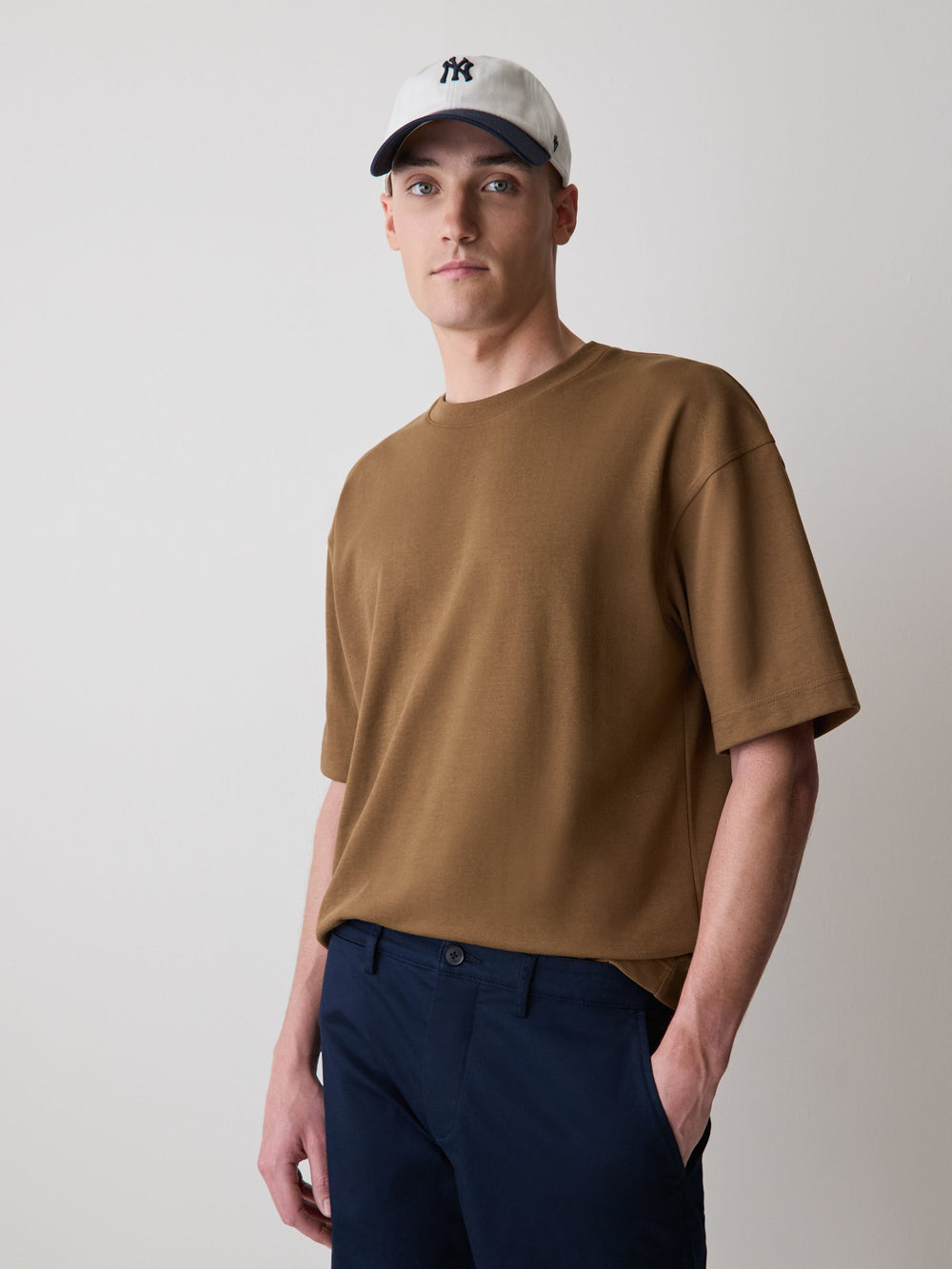 Oversized Short-Sleeve Crew-Neck Tee rw&co Great Value Deal