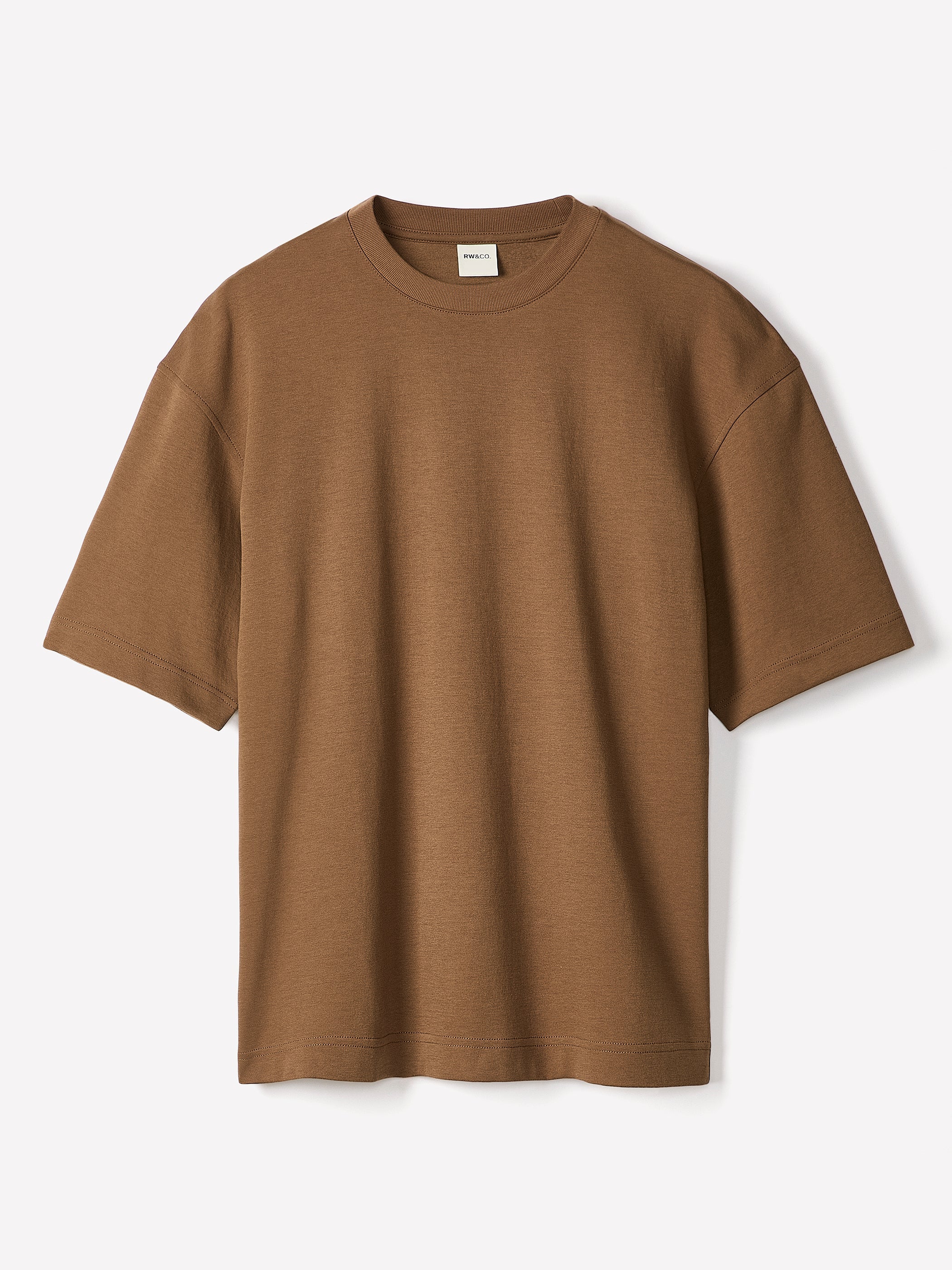Oversized Short-Sleeve Crew-Neck Tee rw&co Great Value Deal