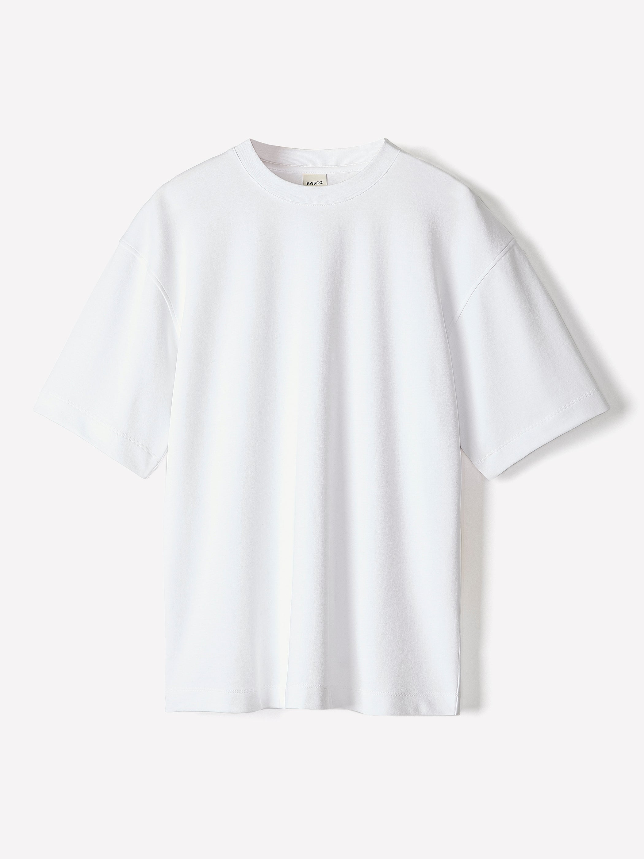 Oversized Short-Sleeve Crew-Neck Tee rw&co Great Value Deal