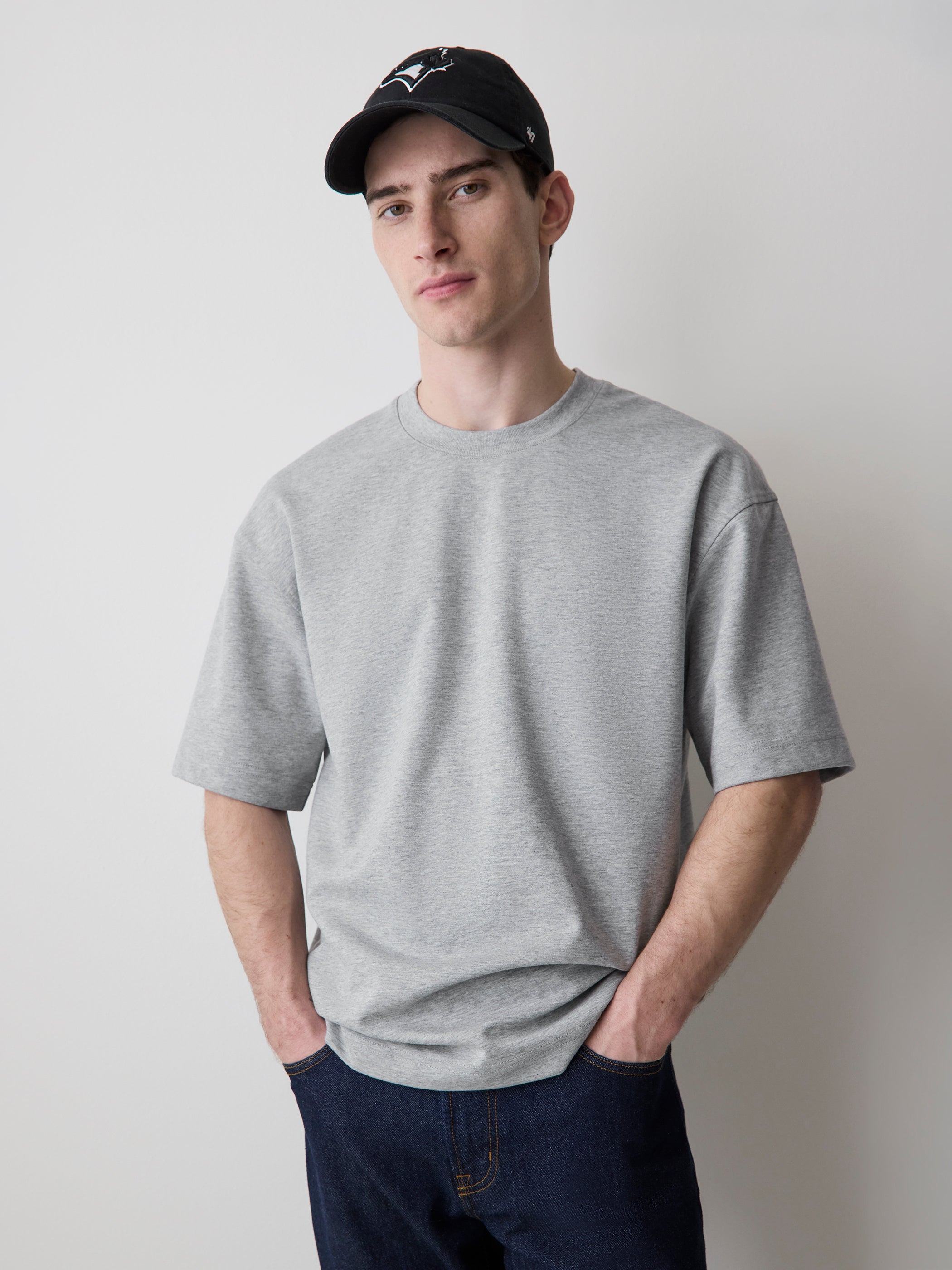 Oversized Short-Sleeve Crew-Neck Tee rw&co Great Value Deal