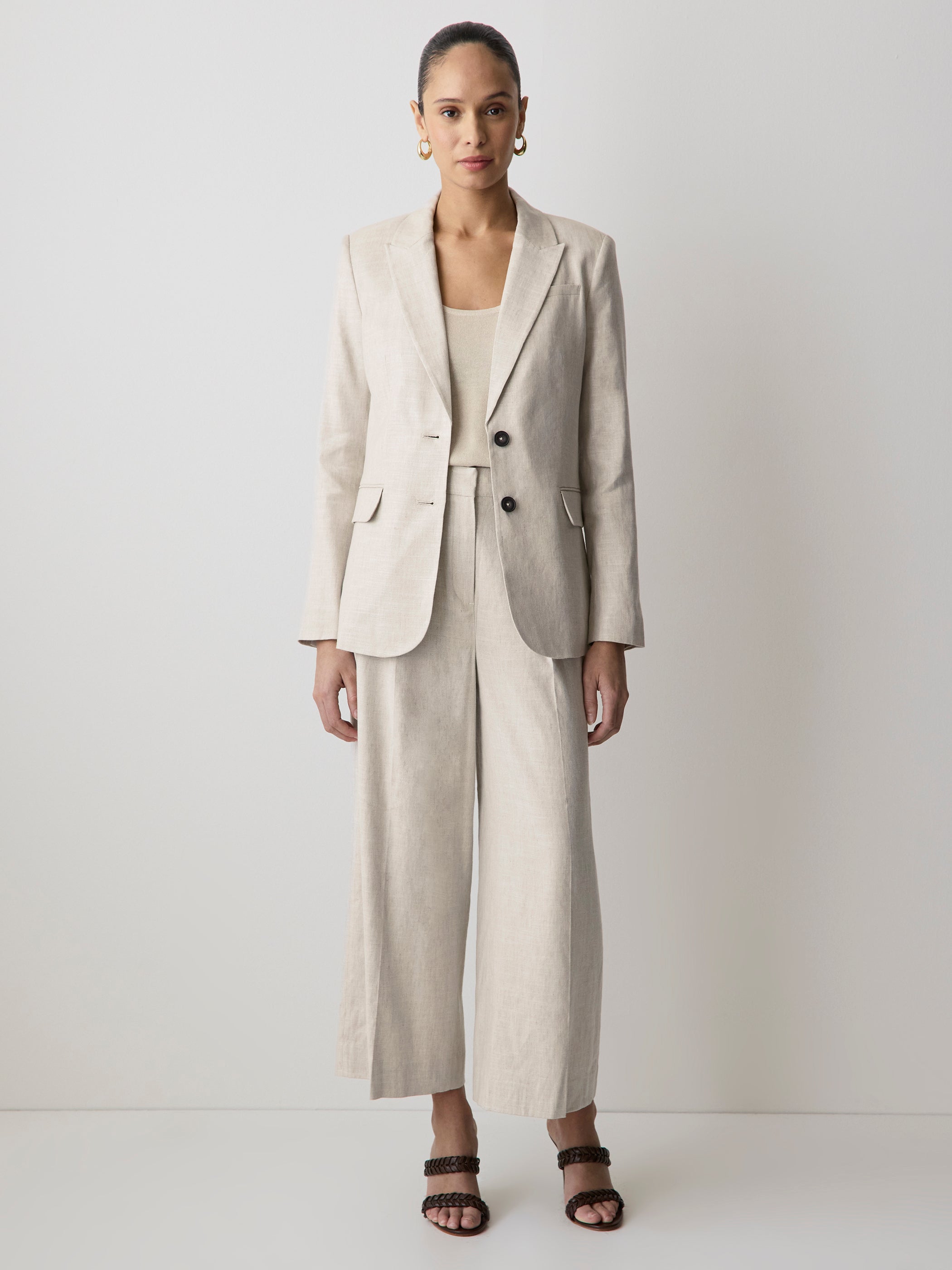 Linen-Blend Blazer rw&co Great Value Deal