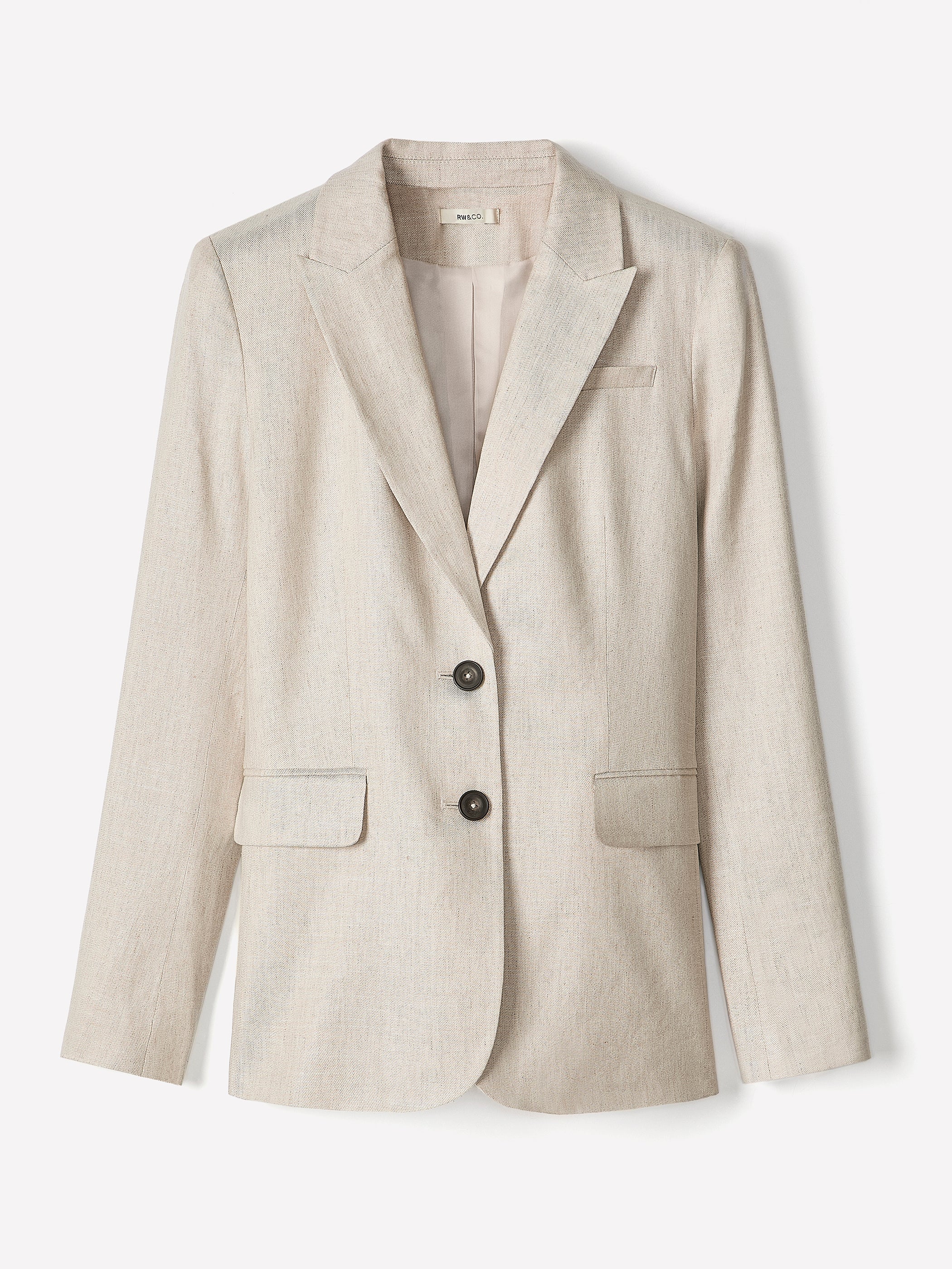 Linen-Blend Blazer rw&co Great Value Deal