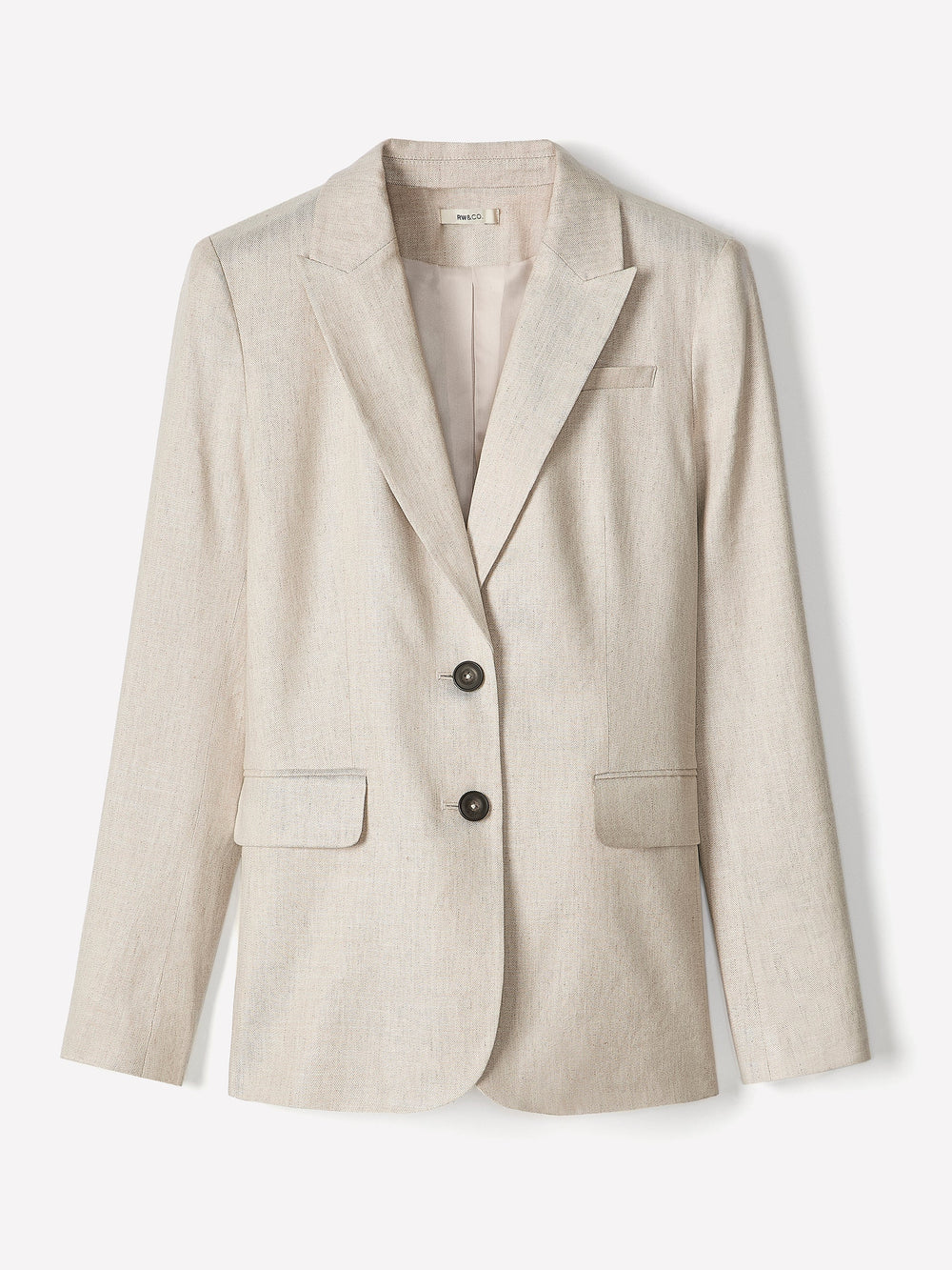 Linen-Blend Blazer rw&co Great Value Deal