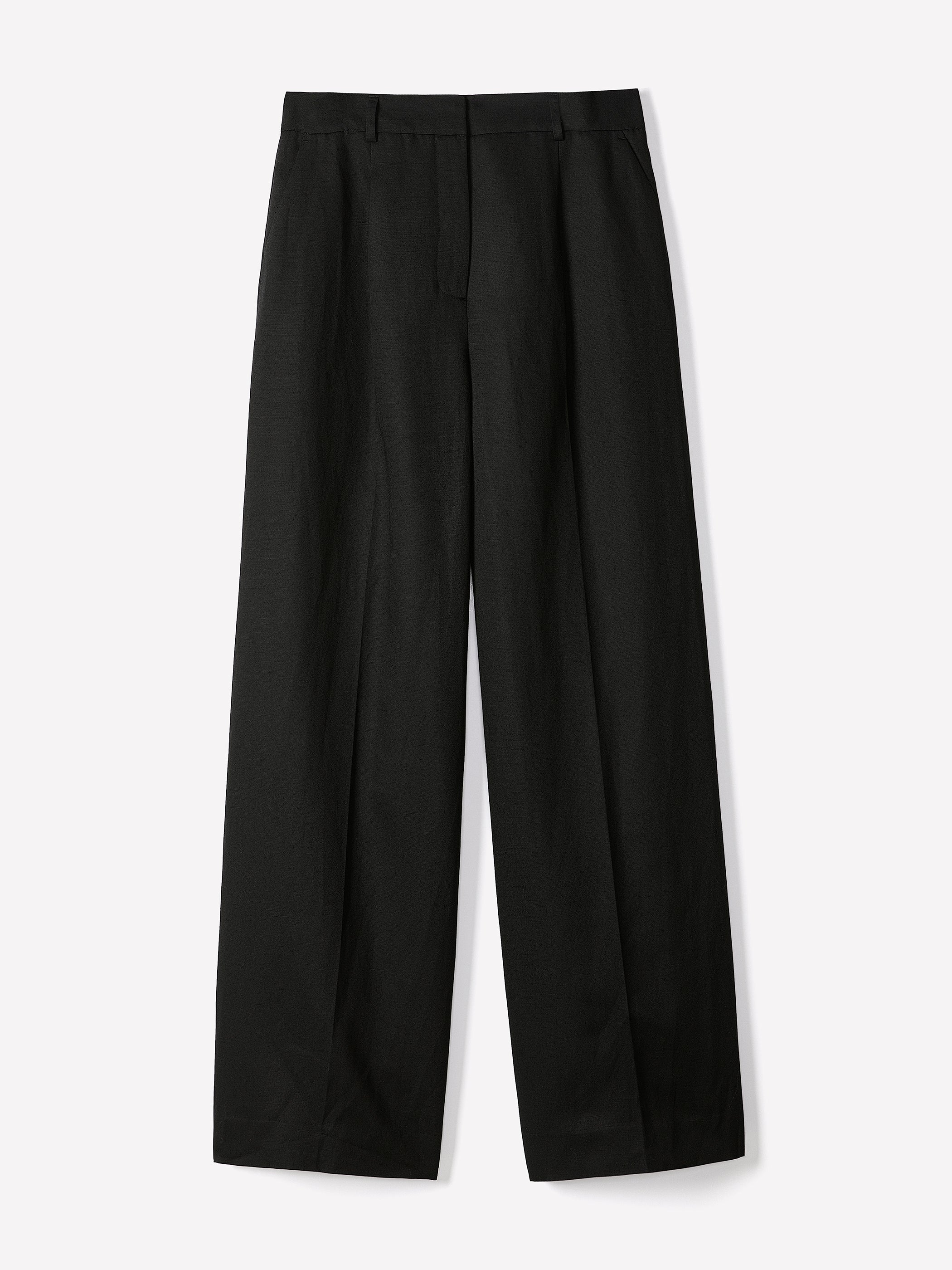 Wide-Leg High-Rise Linen-Blend Pant rw&co Special Promo Price