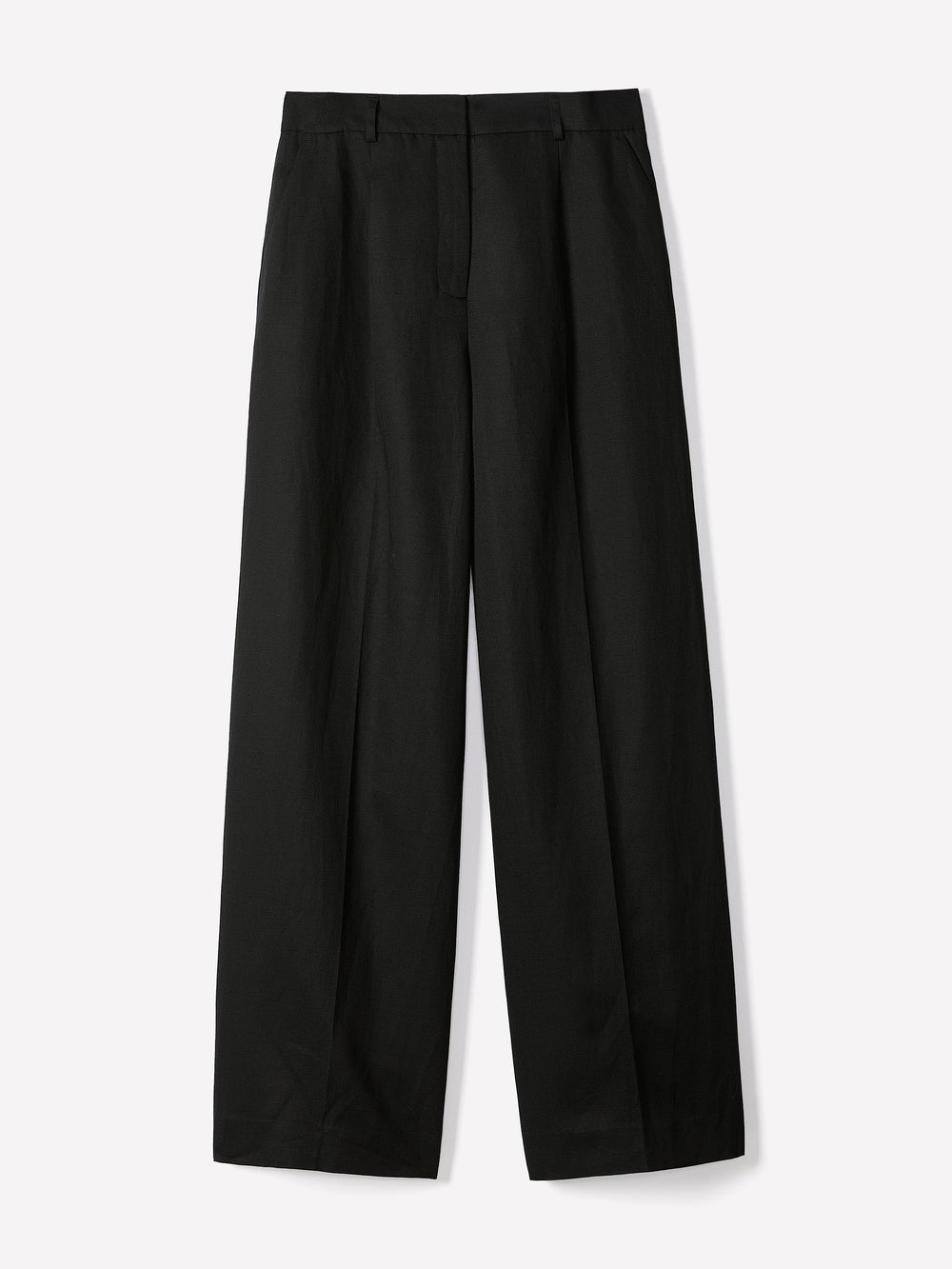 Wide-Leg High-Rise Linen-Blend Pant rw&co Special Promo Price