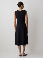Sleeveless Crew-Neck Midi Dress with Knot Detail rw&co Exclusive Sale Price