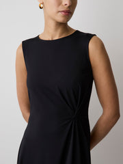 Sleeveless Crew-Neck Midi Dress with Knot Detail rw&co Exclusive Sale Price