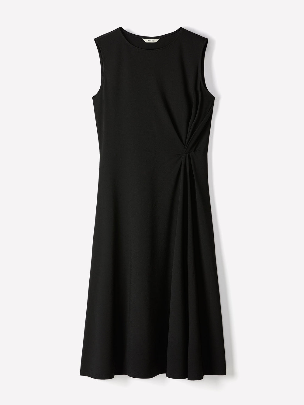 Sleeveless Crew-Neck Midi Dress with Knot Detail rw&co Exclusive Sale Price