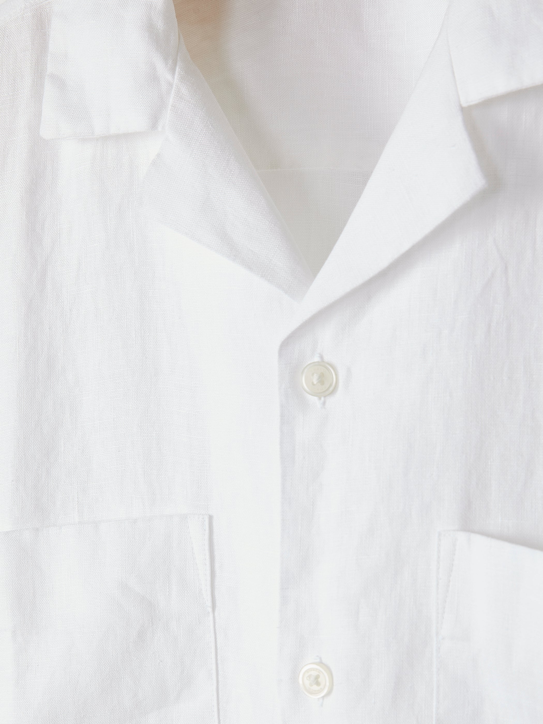 Short-Sleeve Linen Shirt with Camp Collar rw&co Special Promo Price