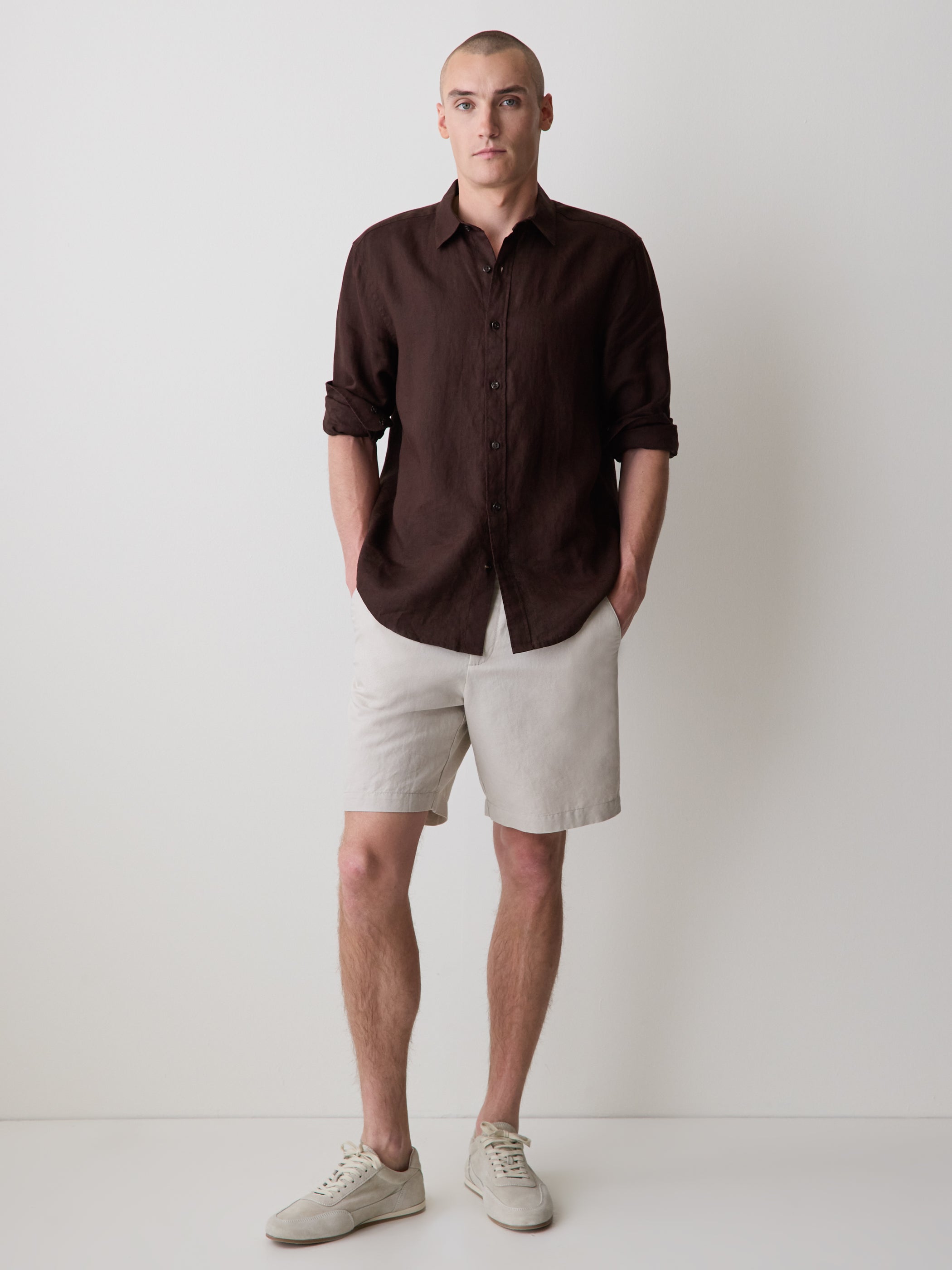 Long-Sleeve Linen Shirt rw&co On Sale
