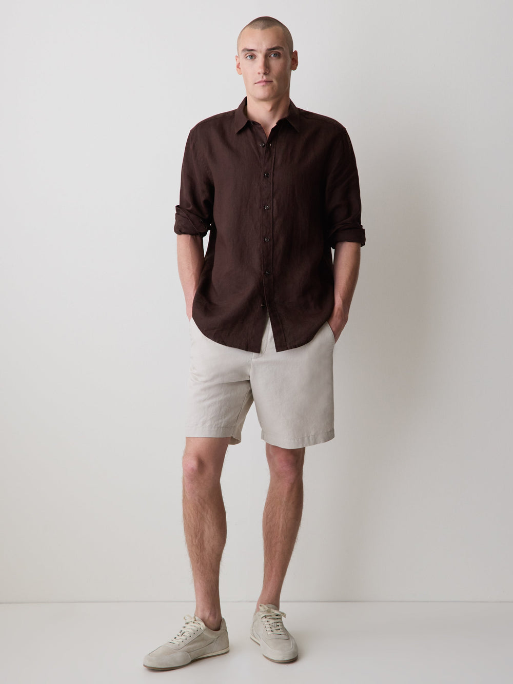 Long-Sleeve Linen Shirt rw&co On Sale