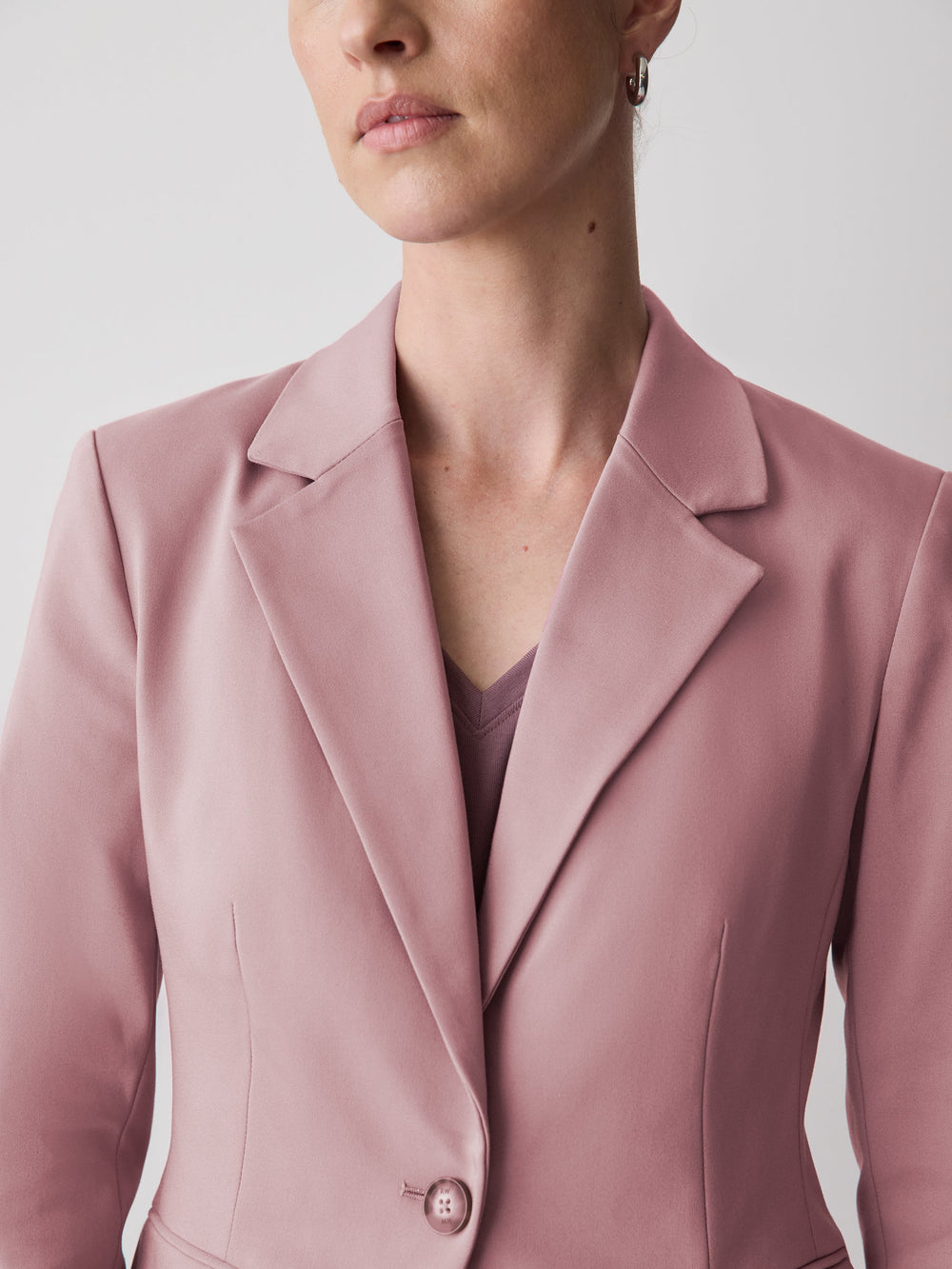 Limitless One-Button Fitted Blazer rw&co On Sale