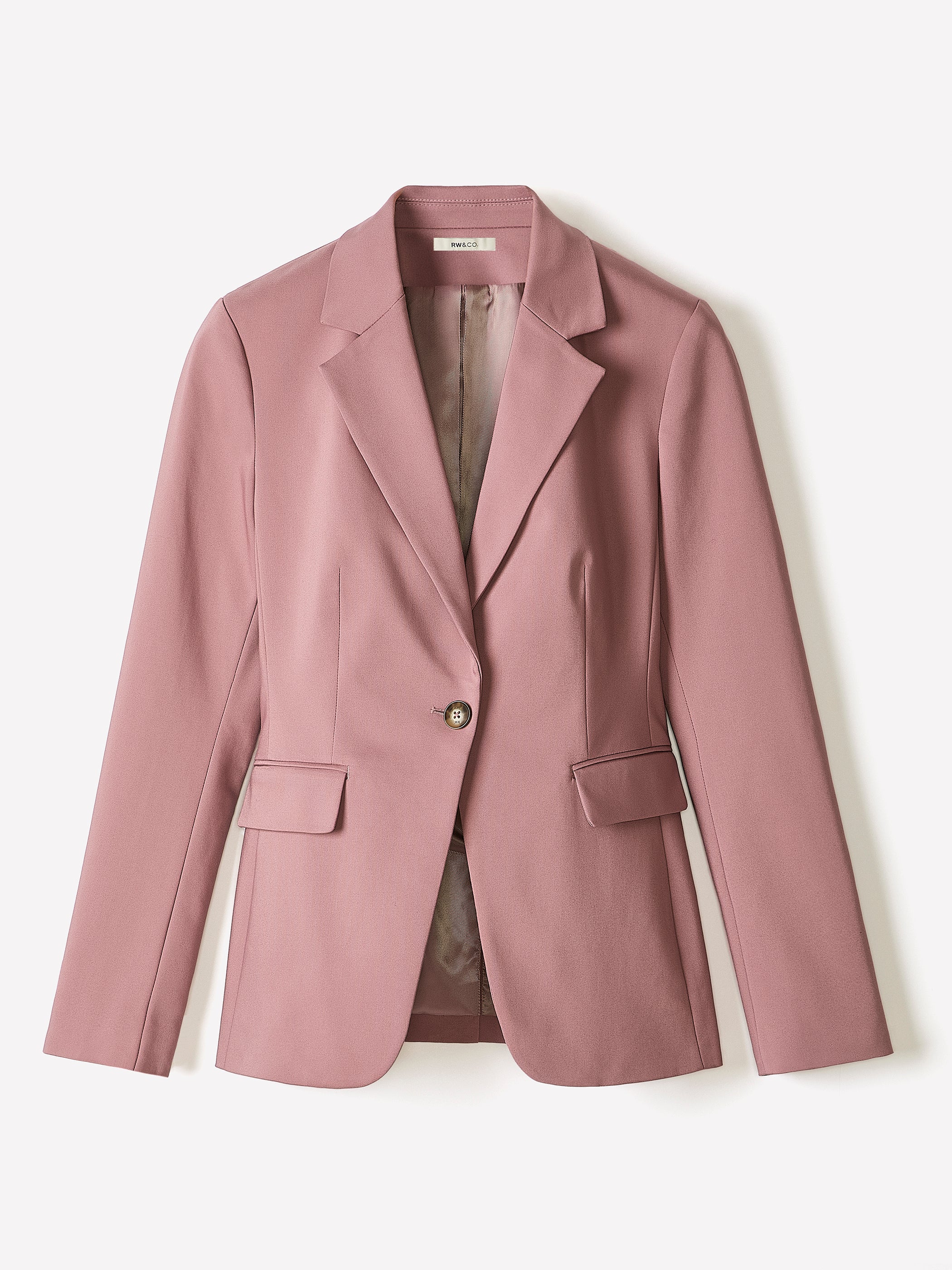 Limitless One-Button Fitted Blazer rw&co On Sale