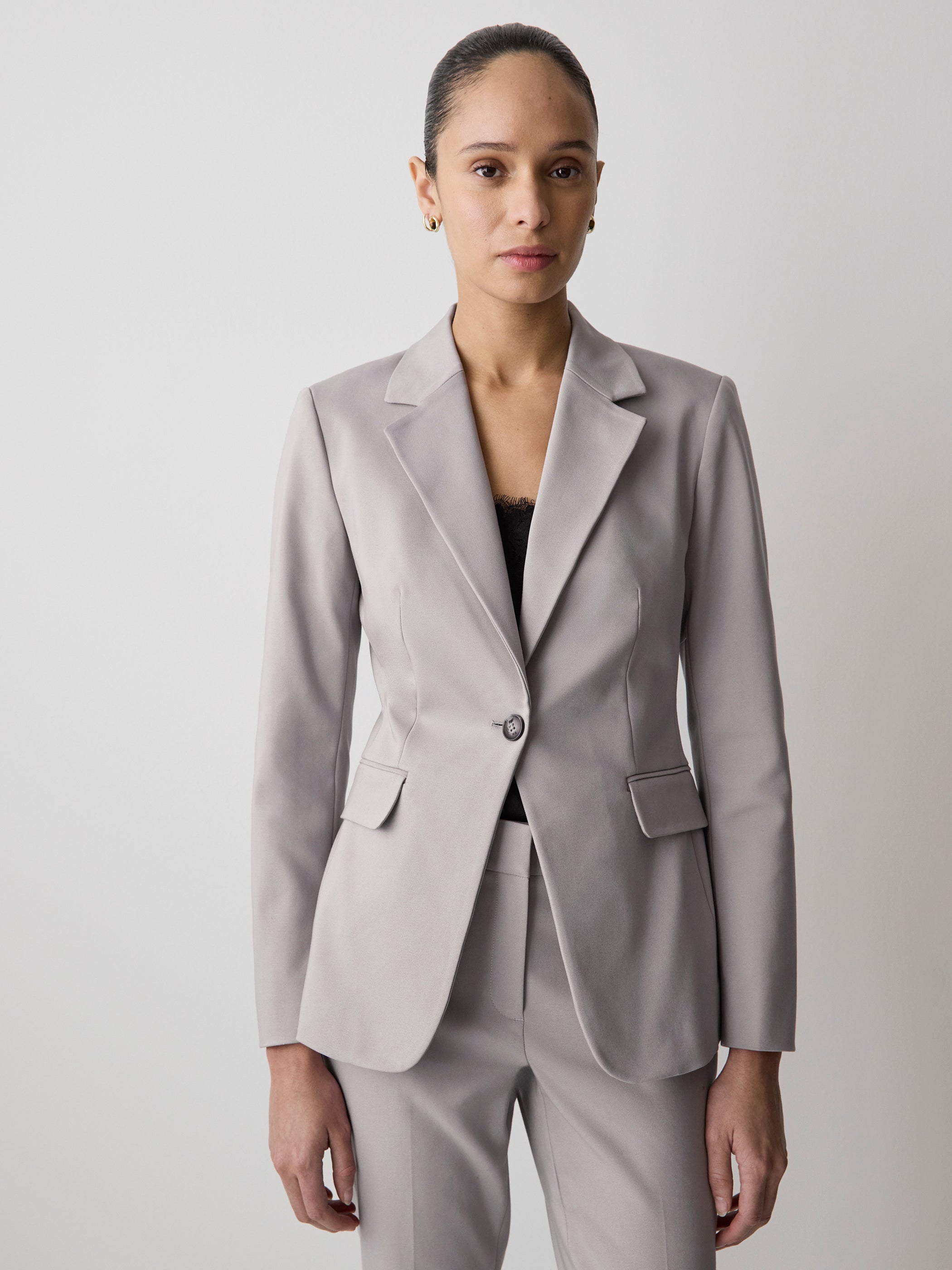 Limitless One-Button Fitted Blazer rw&co On Sale