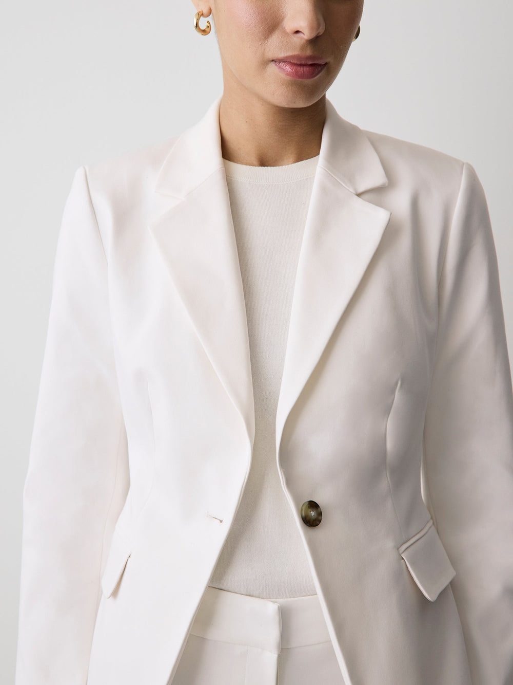 Limitless One-Button Fitted Blazer rw&co On Sale