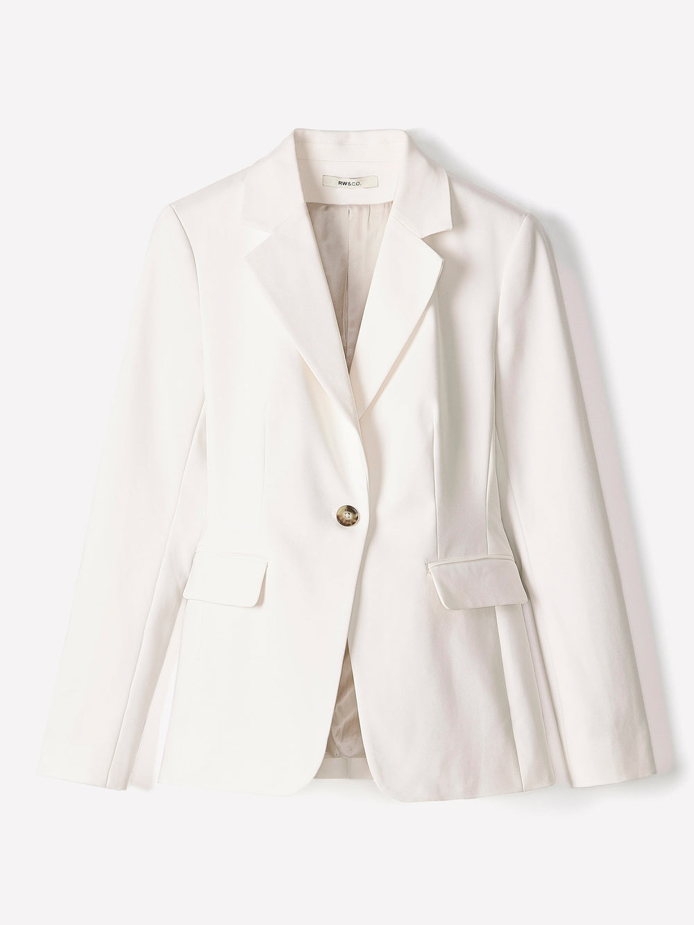 Limitless One-Button Fitted Blazer rw&co On Sale