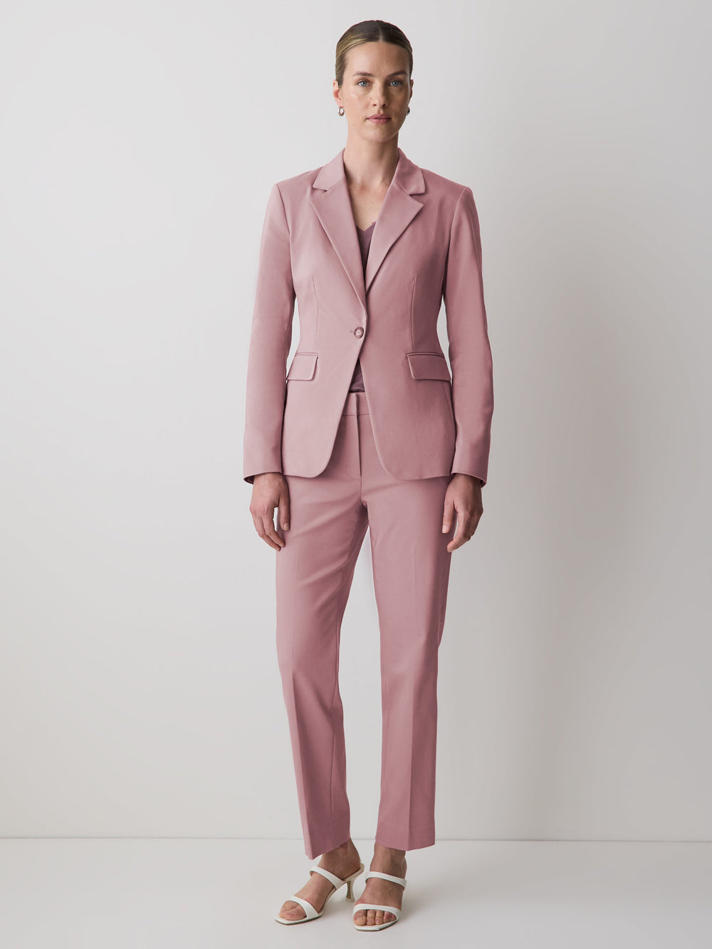 Limitless One-Button Fitted Blazer rw&co On Sale