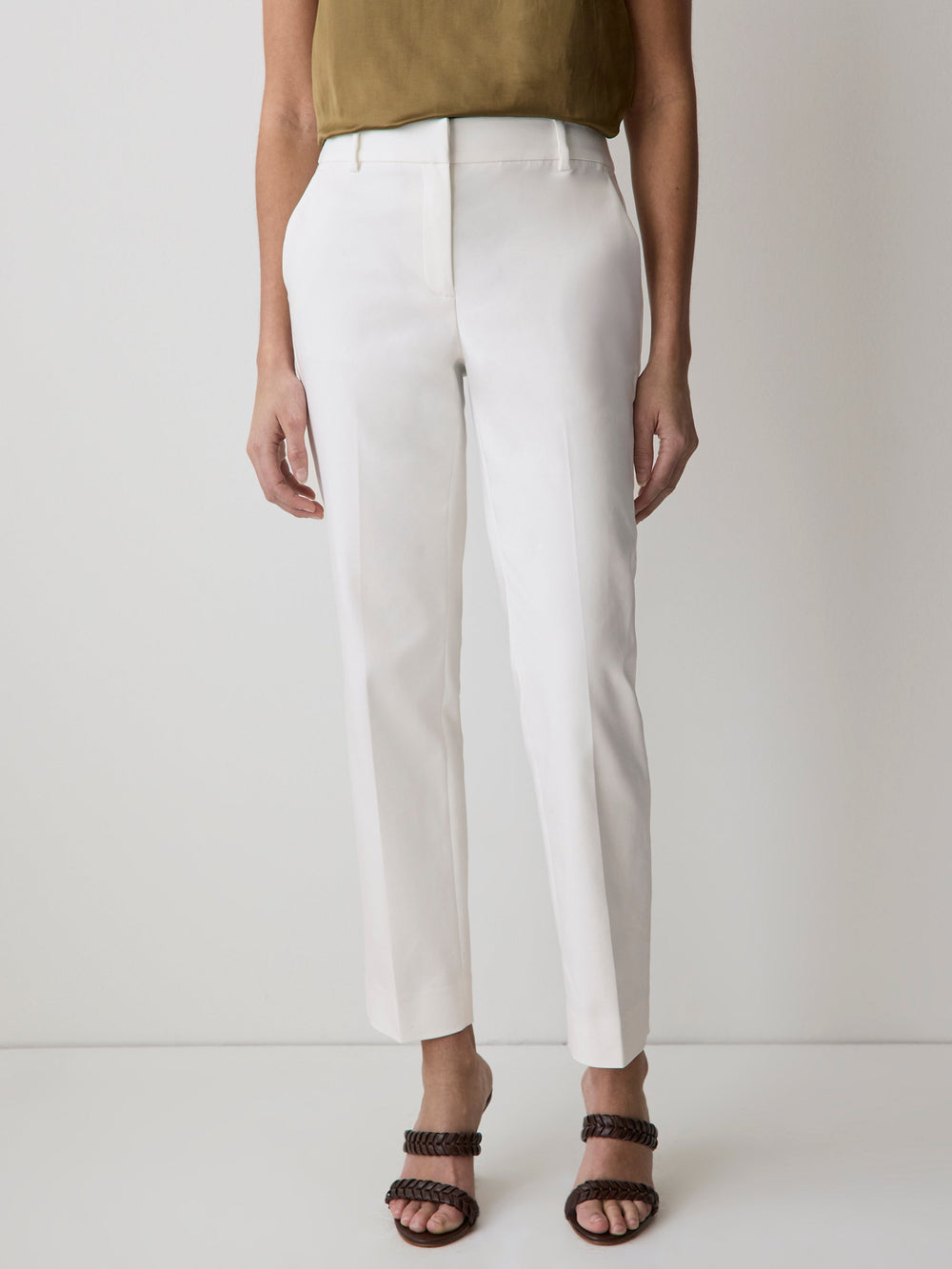 Limitless Straight-Leg Mid-Rise Ankle Pant rw&co Exclusive Sale Price