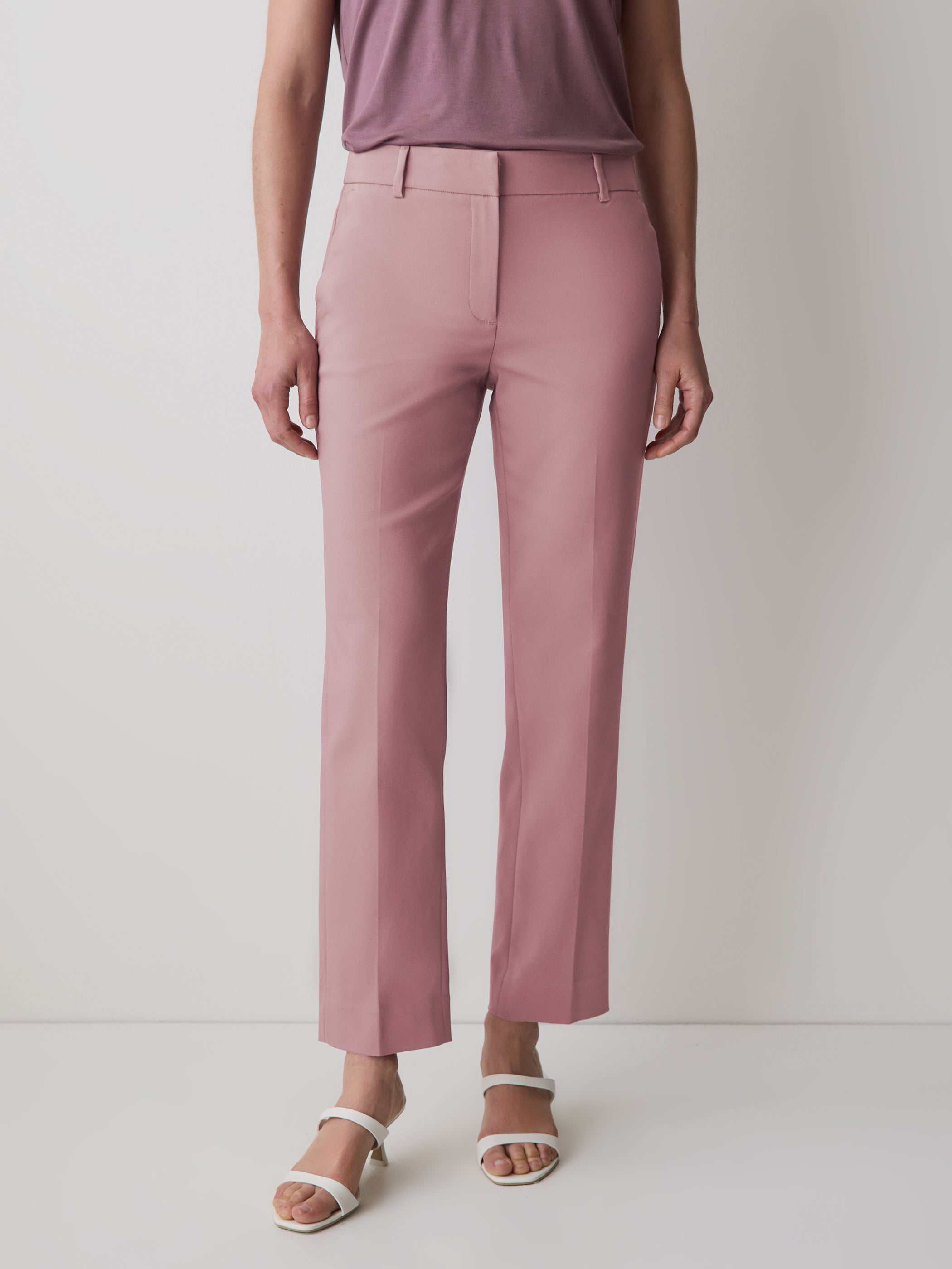 Limitless Straight-Leg Mid-Rise Ankle Pant rw&co Exclusive Sale Price