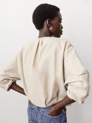 Short Twill Jacket with Cinched Waist rw&co Exclusive Sale Price