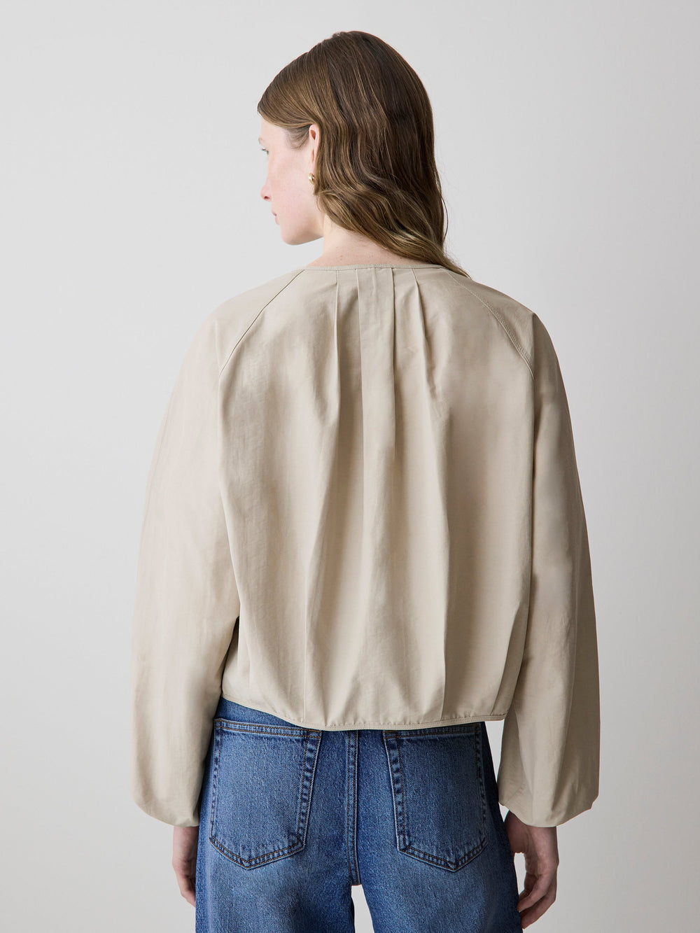 Short Twill Jacket with Cinched Waist rw&co Exclusive Sale Price