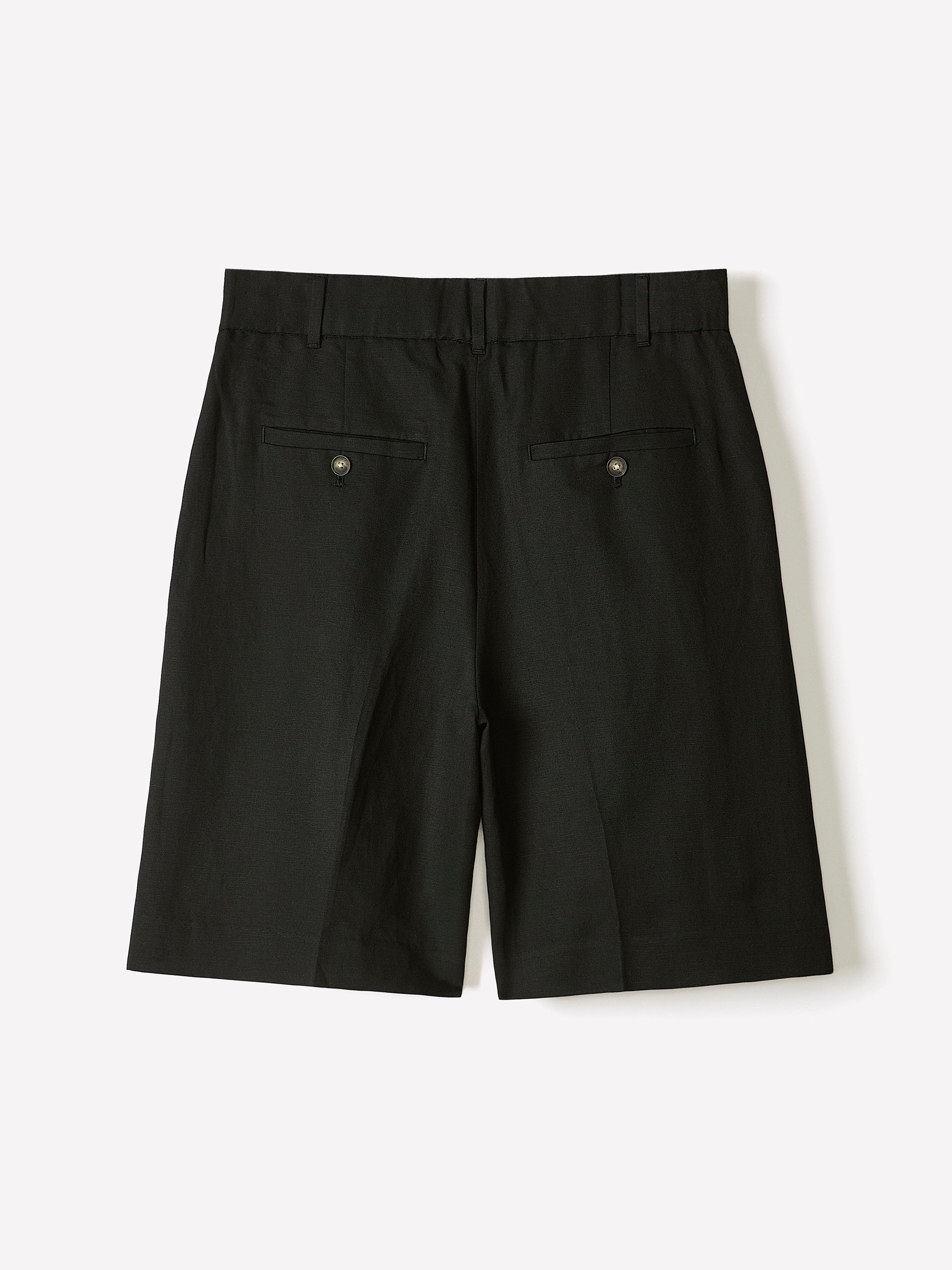 Linen-Blend High-Rise Bermuda Shorts rw&co Special Offer