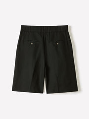 Linen-Blend High-Rise Bermuda Shorts rw&co Special Offer
