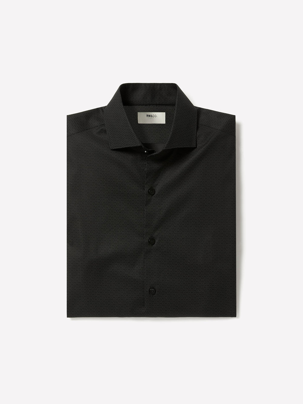 Slim-Fit Sateen Dress Shirt with Geo Pattern rw&co Special Promo Price