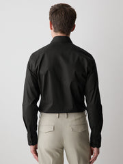Slim-Fit Sateen Dress Shirt with Geo Pattern rw&co Special Promo Price