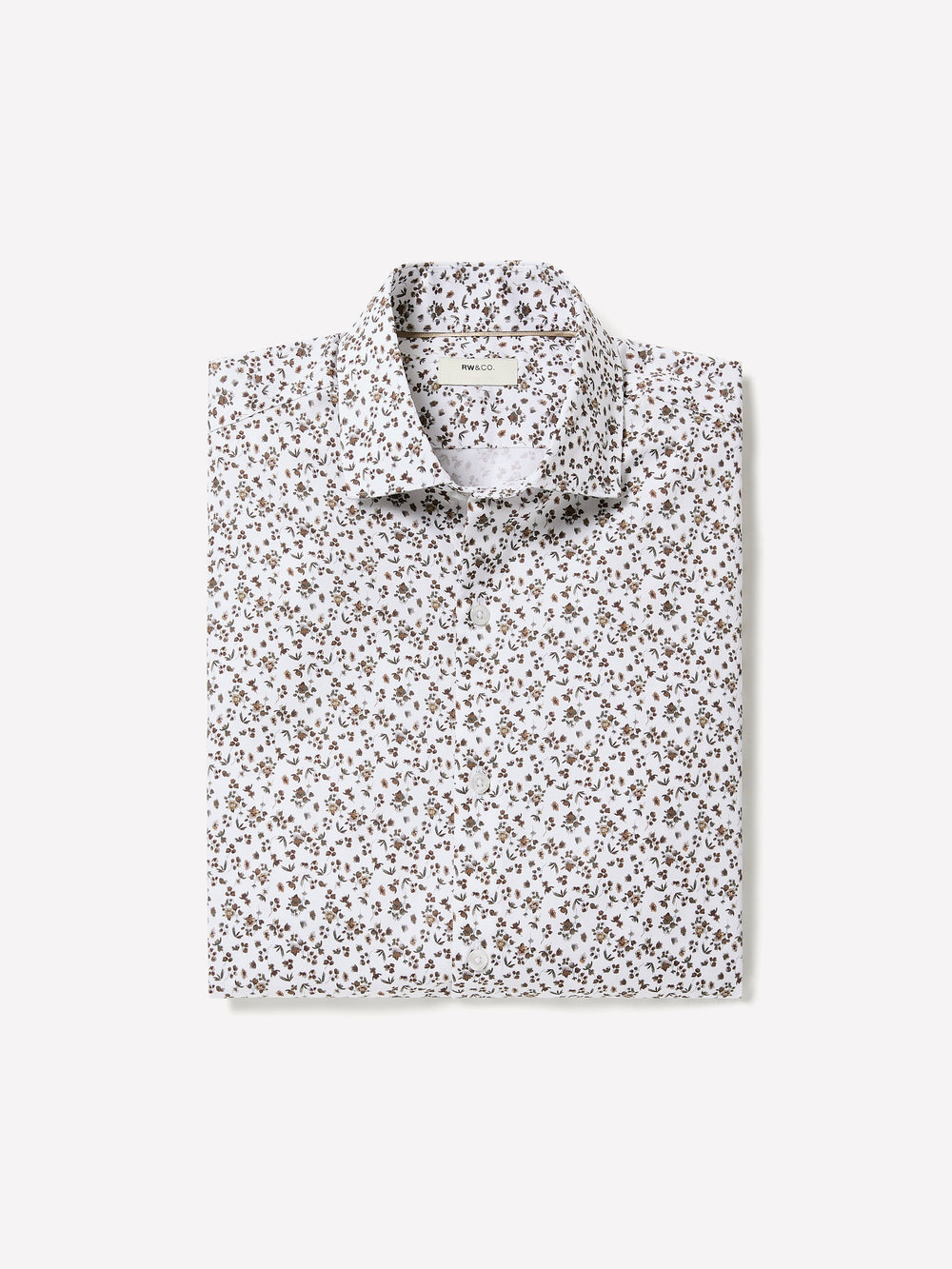 Tailored-Fit Dress Shirt with Floral Pattern rw&co Special Offer