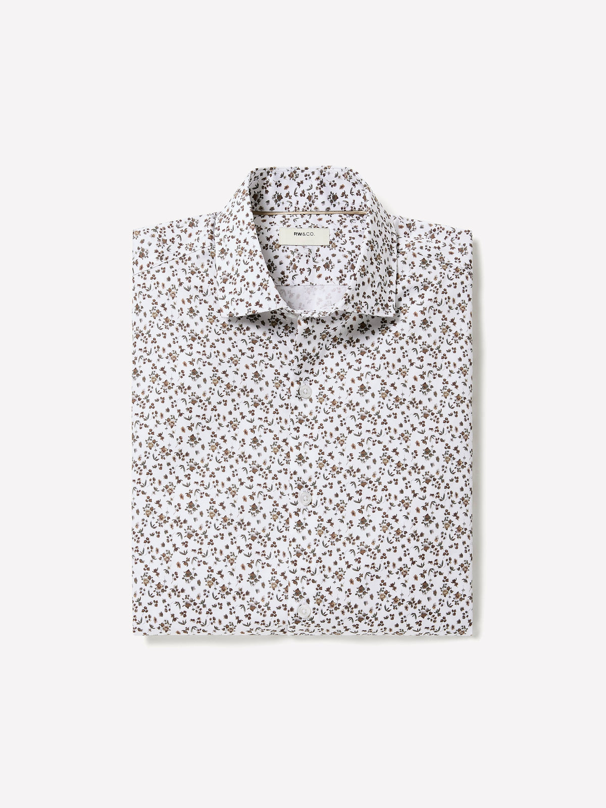 Tailored-Fit Dress Shirt with Floral Pattern rw&co Special Offer