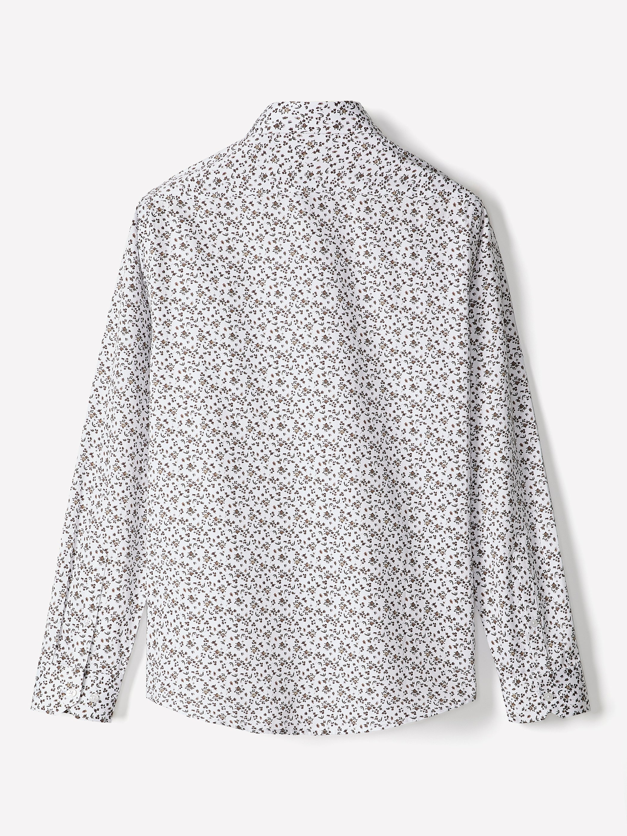 Tailored-Fit Dress Shirt with Floral Pattern rw&co Special Offer