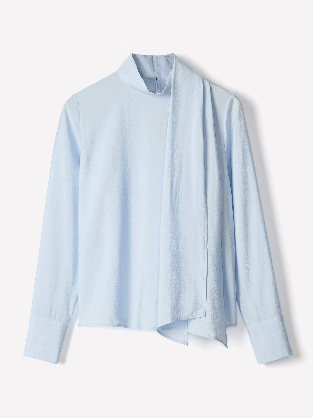 Long-Sleeve Popover Blouse with Scarf Neckline rw&co Exclusive Sale Price