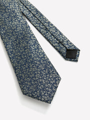 Blue Regular Tie with Floral Pattern rw&co Exclusive Sale Price