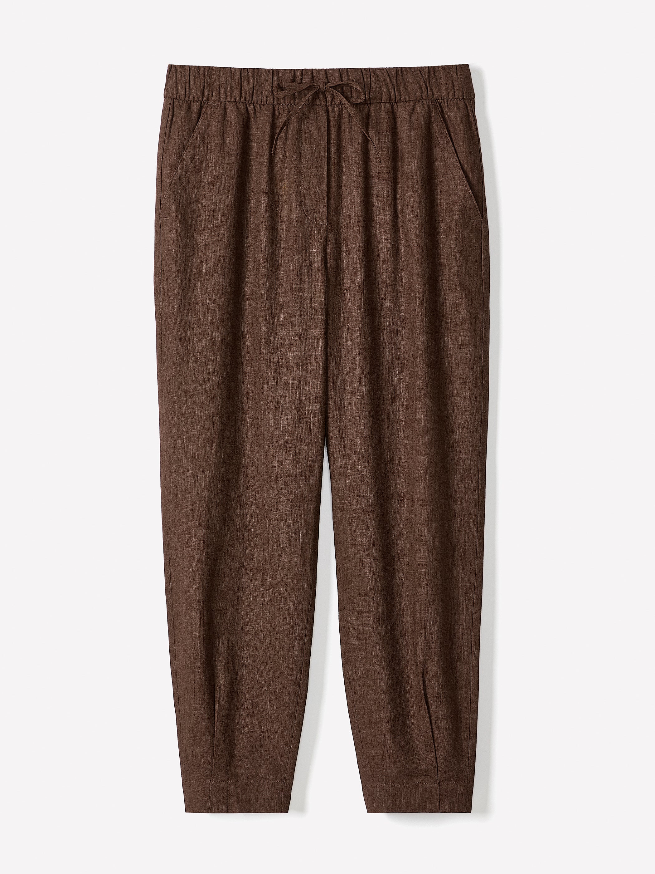 Linen Mid-Rise Tapered-Leg Jogger Pant rw&co Special Promo Price