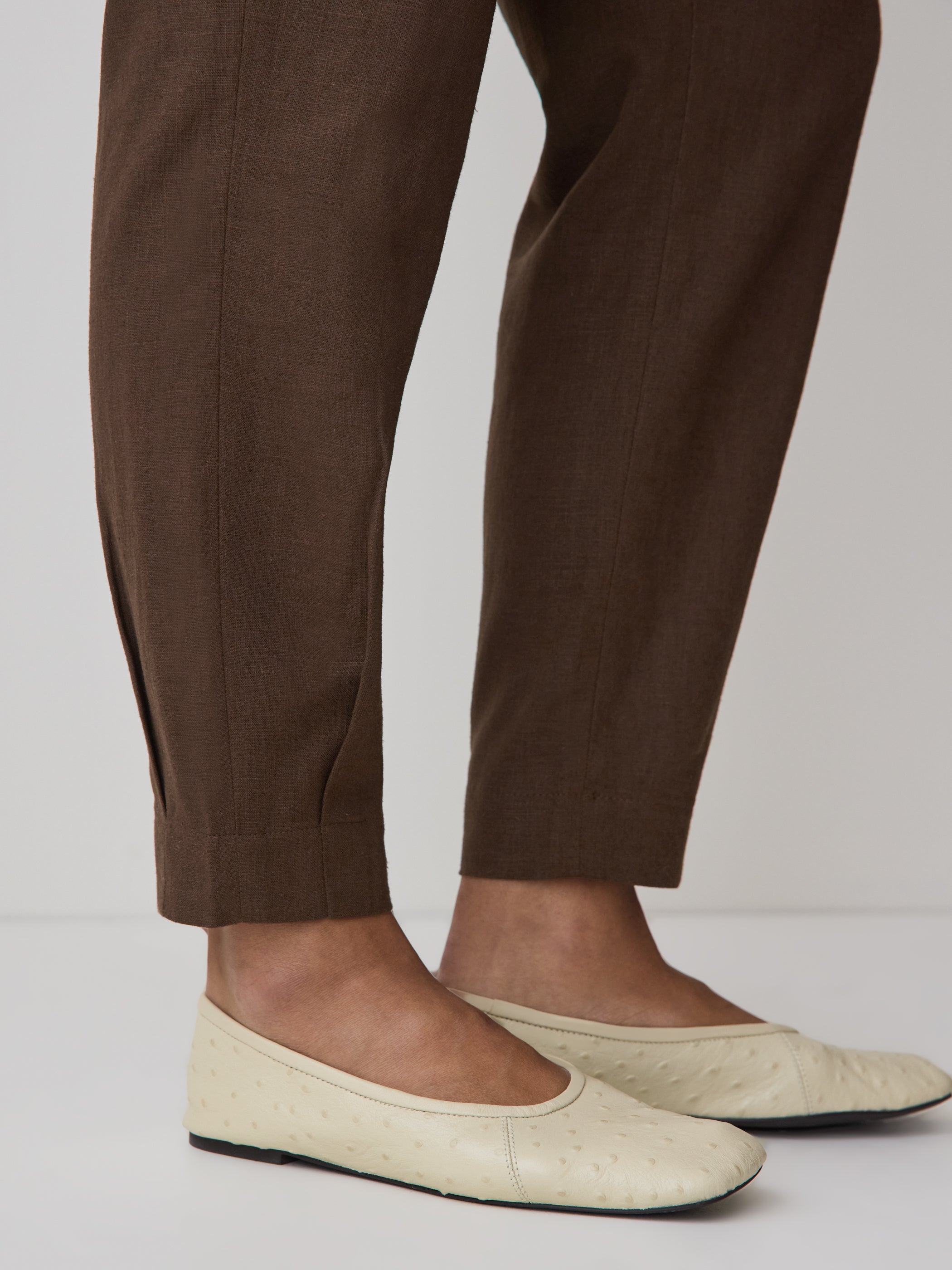 Linen Mid-Rise Tapered-Leg Jogger Pant rw&co Special Promo Price