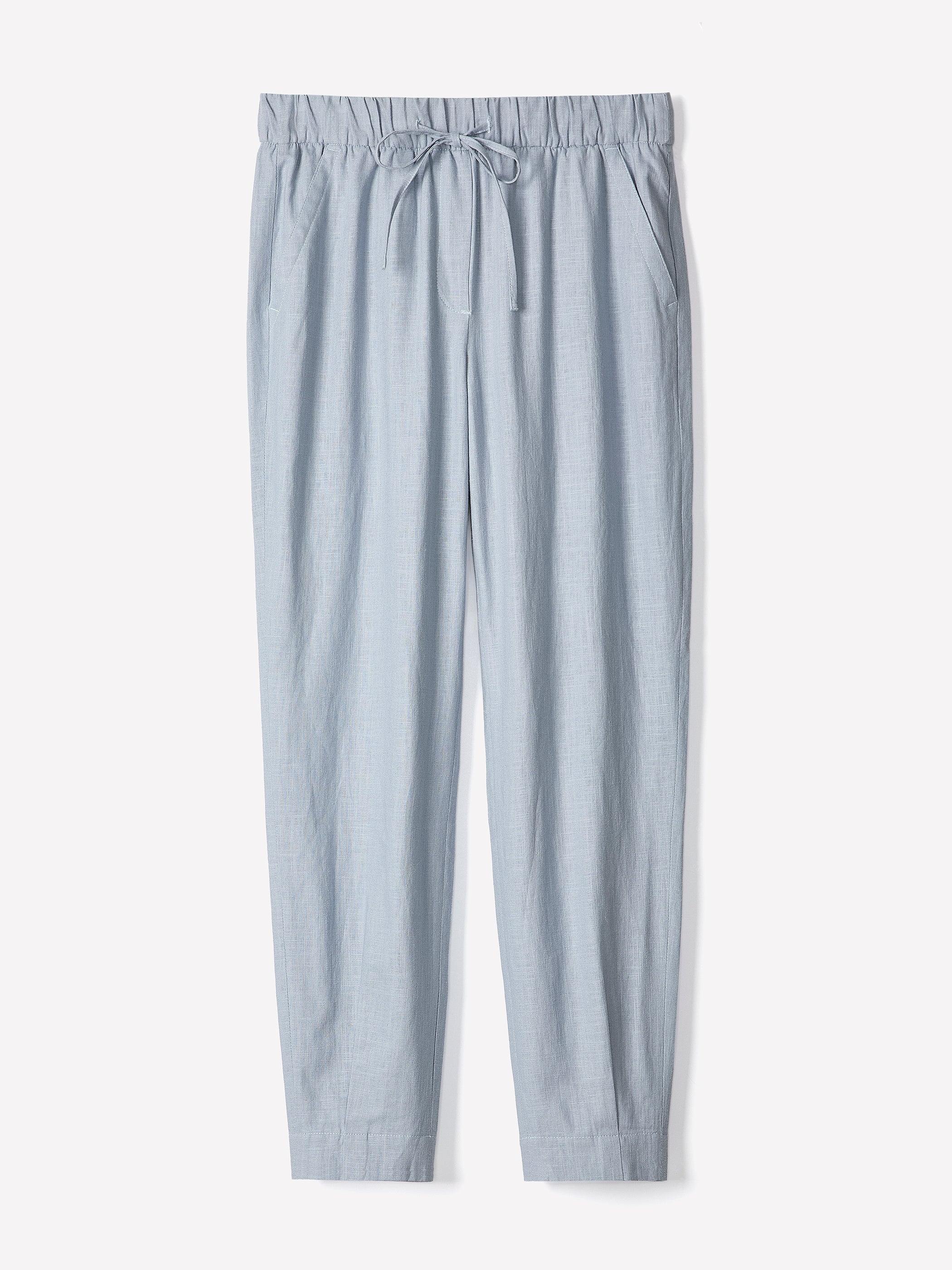 Linen Mid-Rise Tapered-Leg Jogger Pant rw&co Special Promo Price