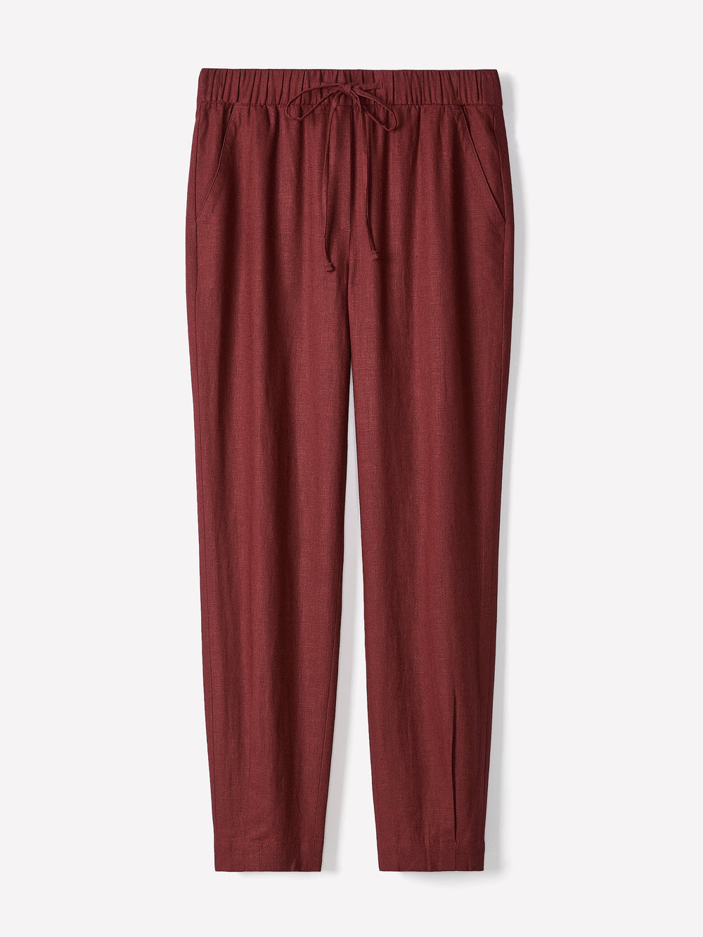 Linen Mid-Rise Tapered-Leg Jogger Pant rw&co Special Promo Price