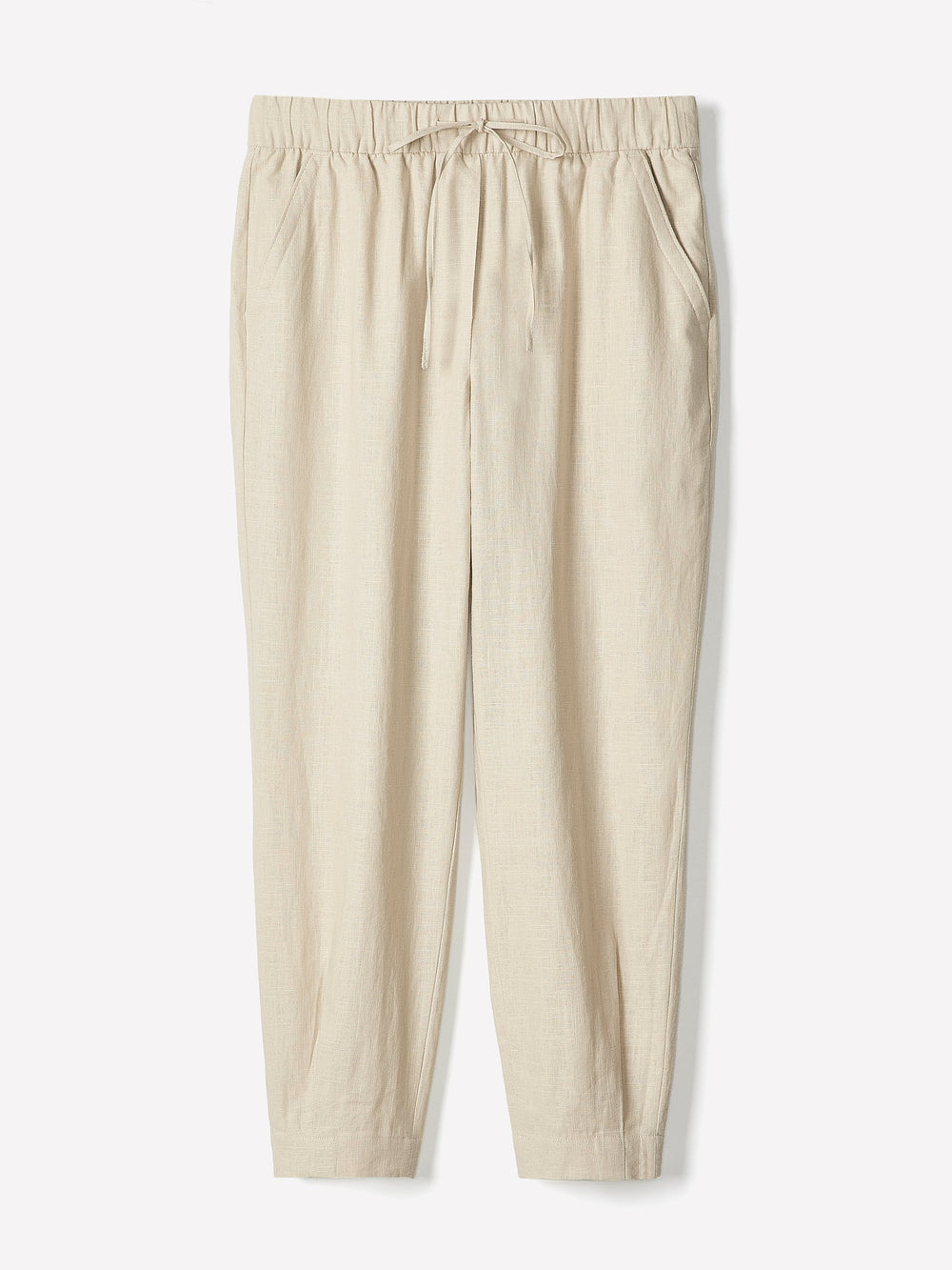 Linen Mid-Rise Tapered-Leg Jogger Pant rw&co Special Promo Price