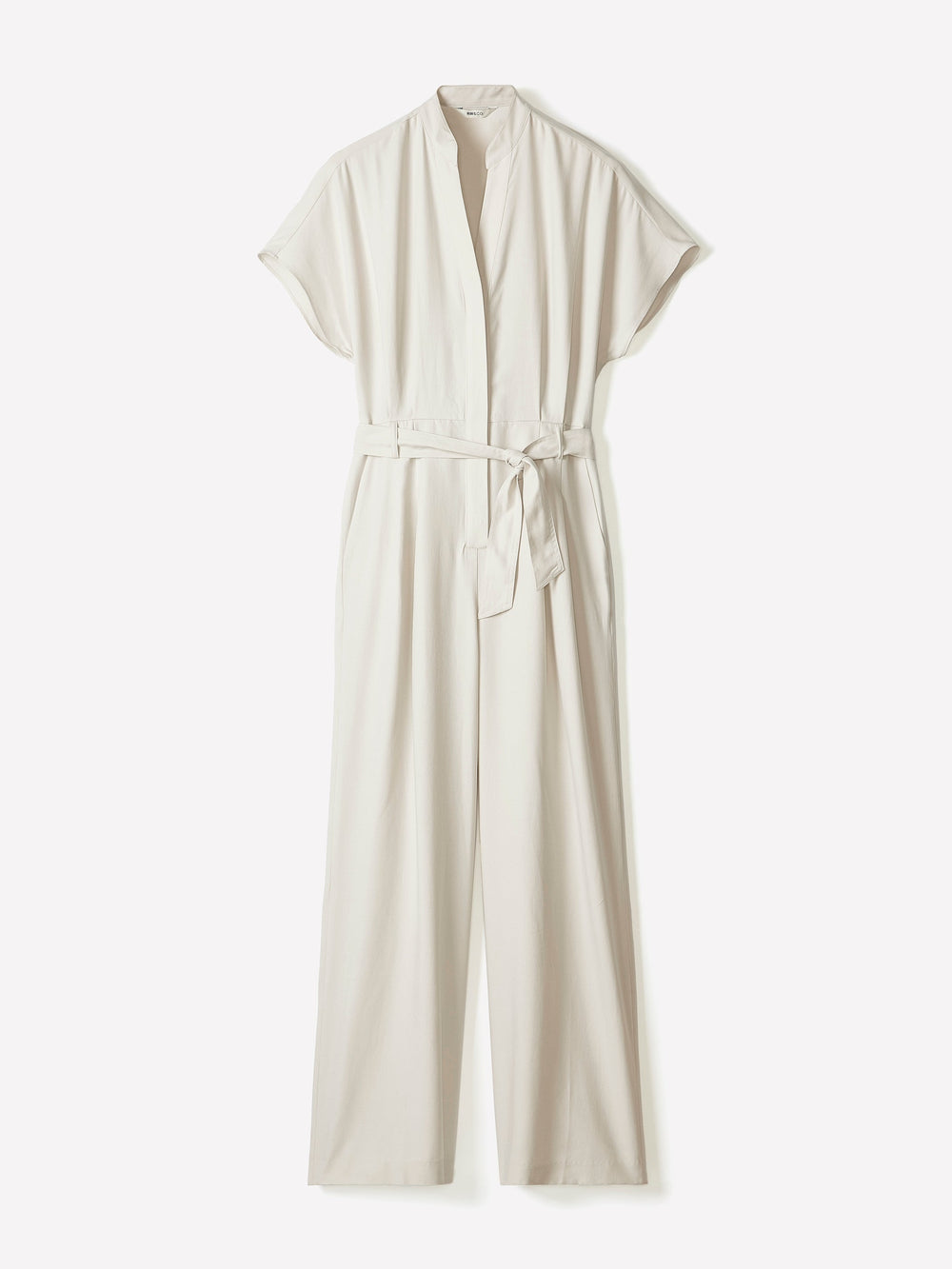 Short-Sleeve Wide-Leg Jumpsuit with Cut-Out Detail rw&co Exclusive Sale Price