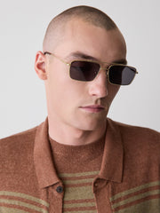 Rectangular Aviator Sunglasses rw&co Limited Time Discount