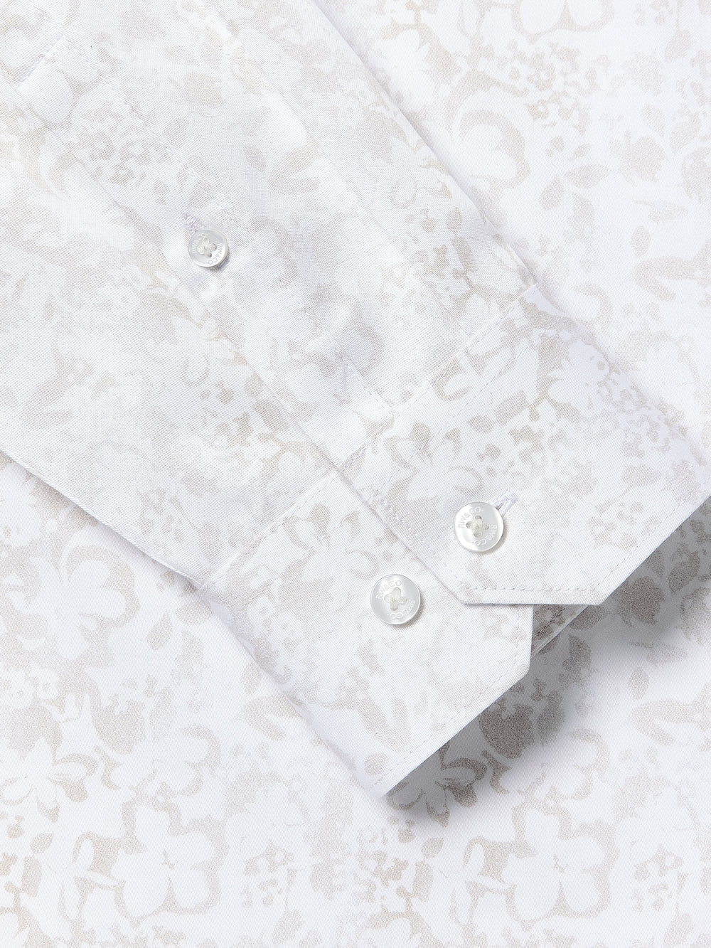 Regular-Fit Dress Shirt with Abstract Floral Pattern rw&co Limited Time Discount