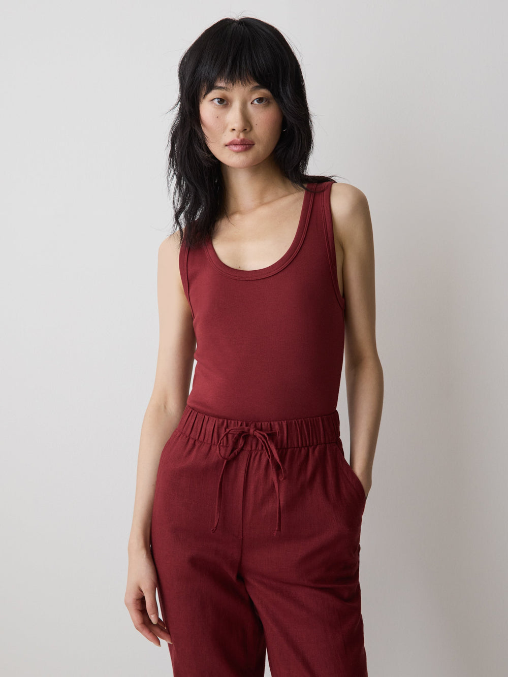 Scoop-Neck Cami with Wide Straps rw&co Exclusive Sale Price
