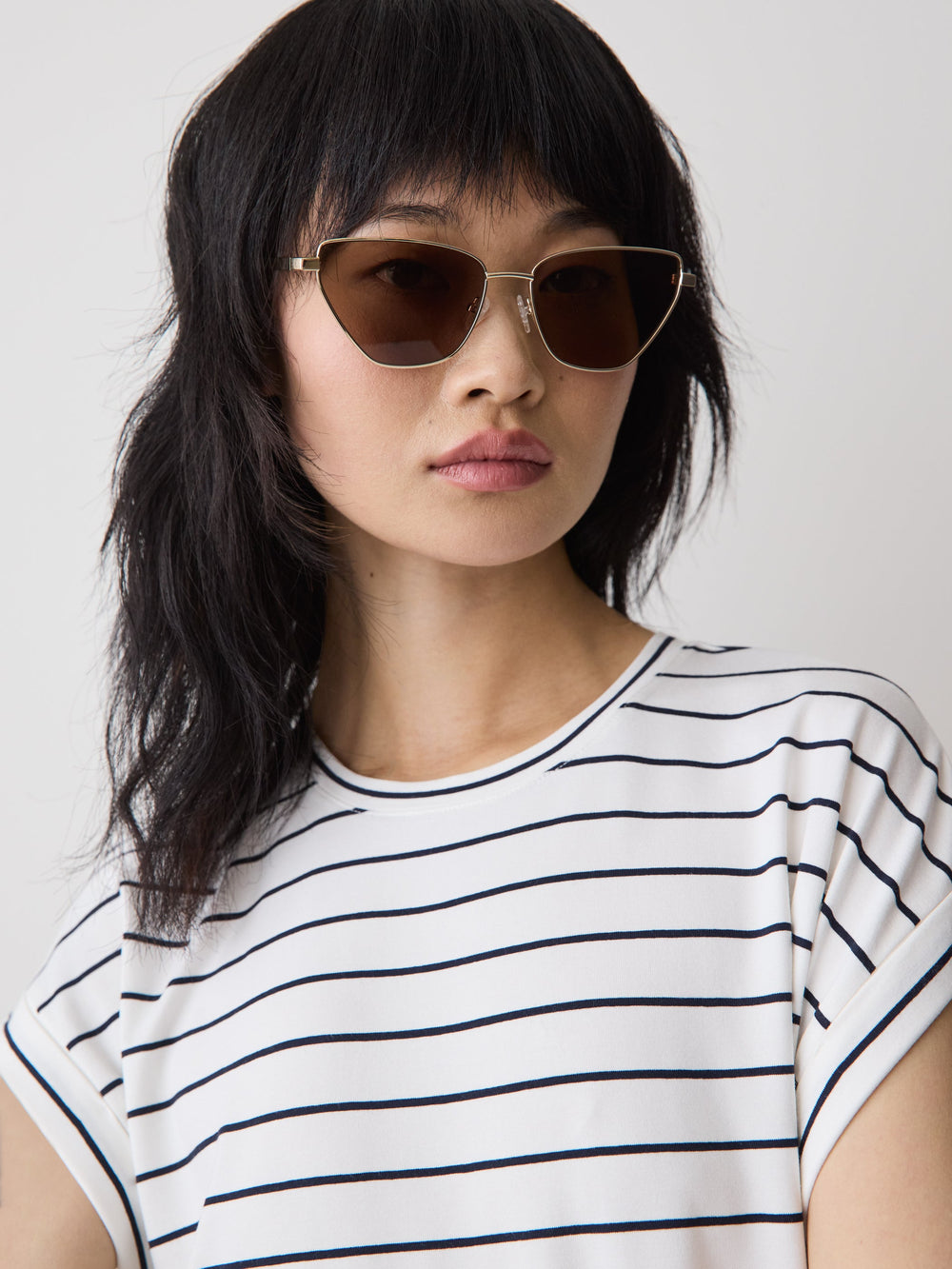 Cat Eye Metal Sunglasses rw&co On Sale
