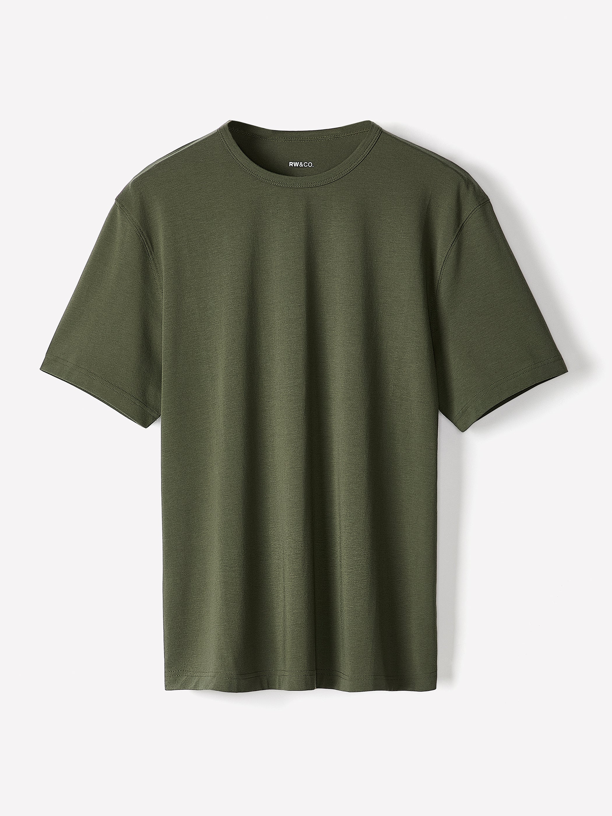 Regular Fit Supima (R) Cotton Crew-Neck T-Shirt rw&co Great Value Deal