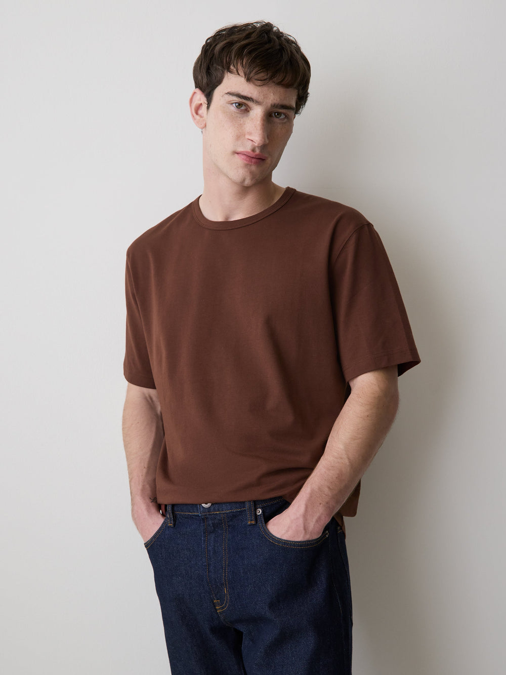 Regular Fit Supima (R) Cotton Crew-Neck T-Shirt rw&co Great Value Deal