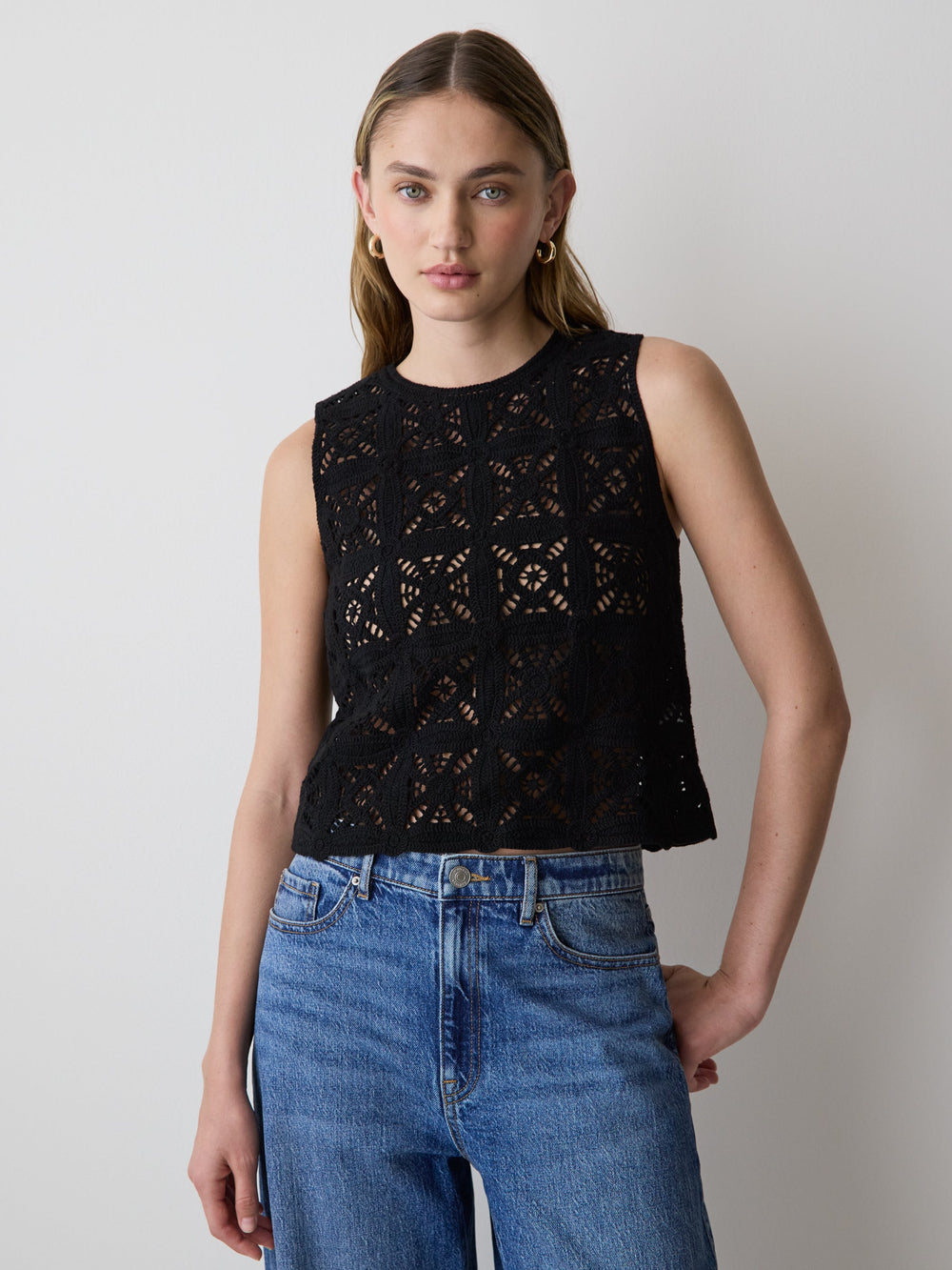 Crochet Tank Top rw&co Exclusive Sale Price