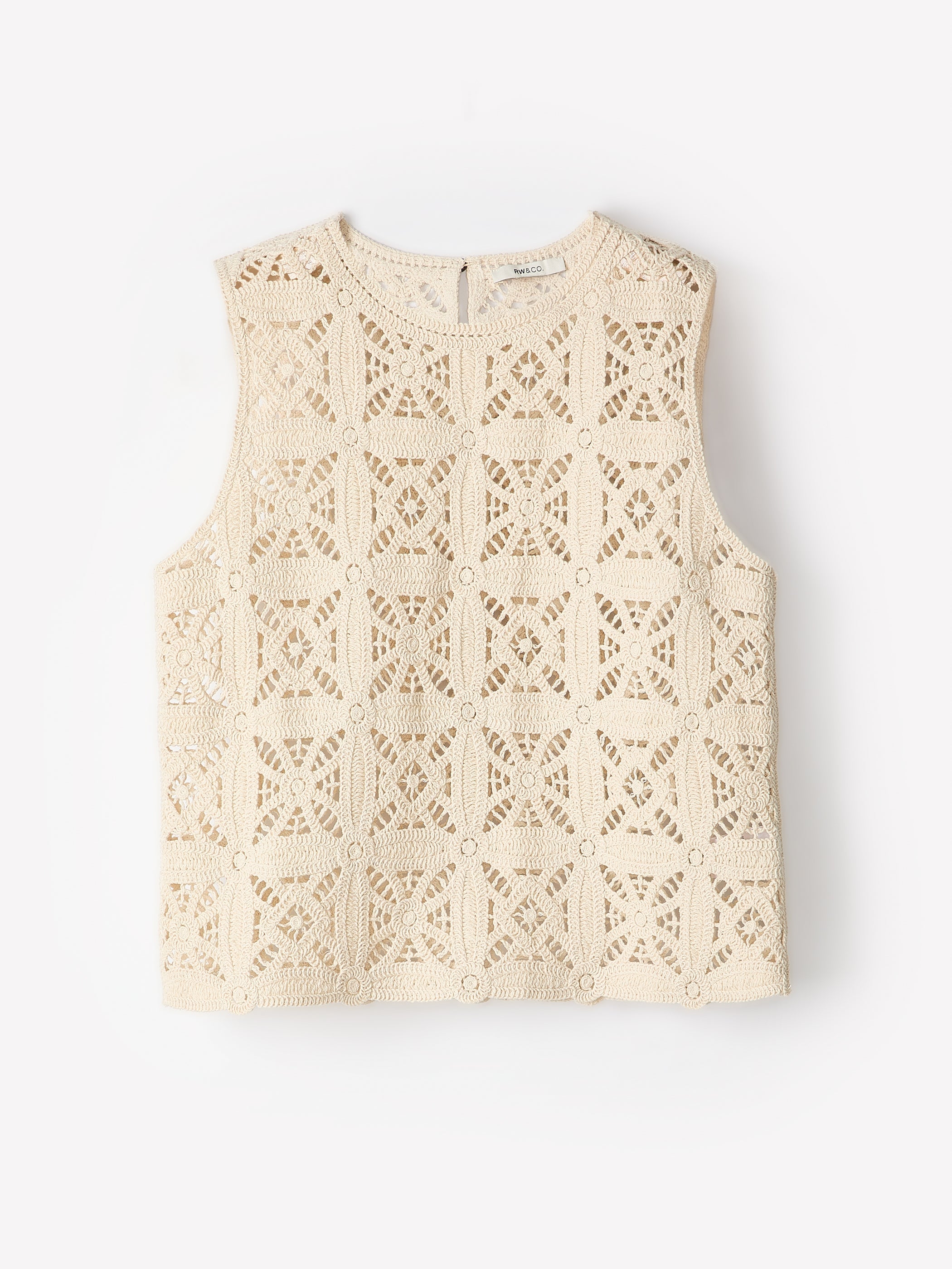 Crochet Tank Top rw&co Exclusive Sale Price