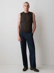 Linen-Blend Sleeveless Crew-Neck Sweater rw&co Limited Time Discount