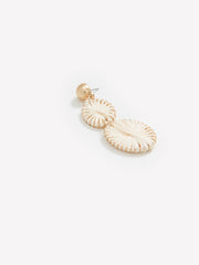 Earrings with Raffia Pendants rw&co Limited Time Discount